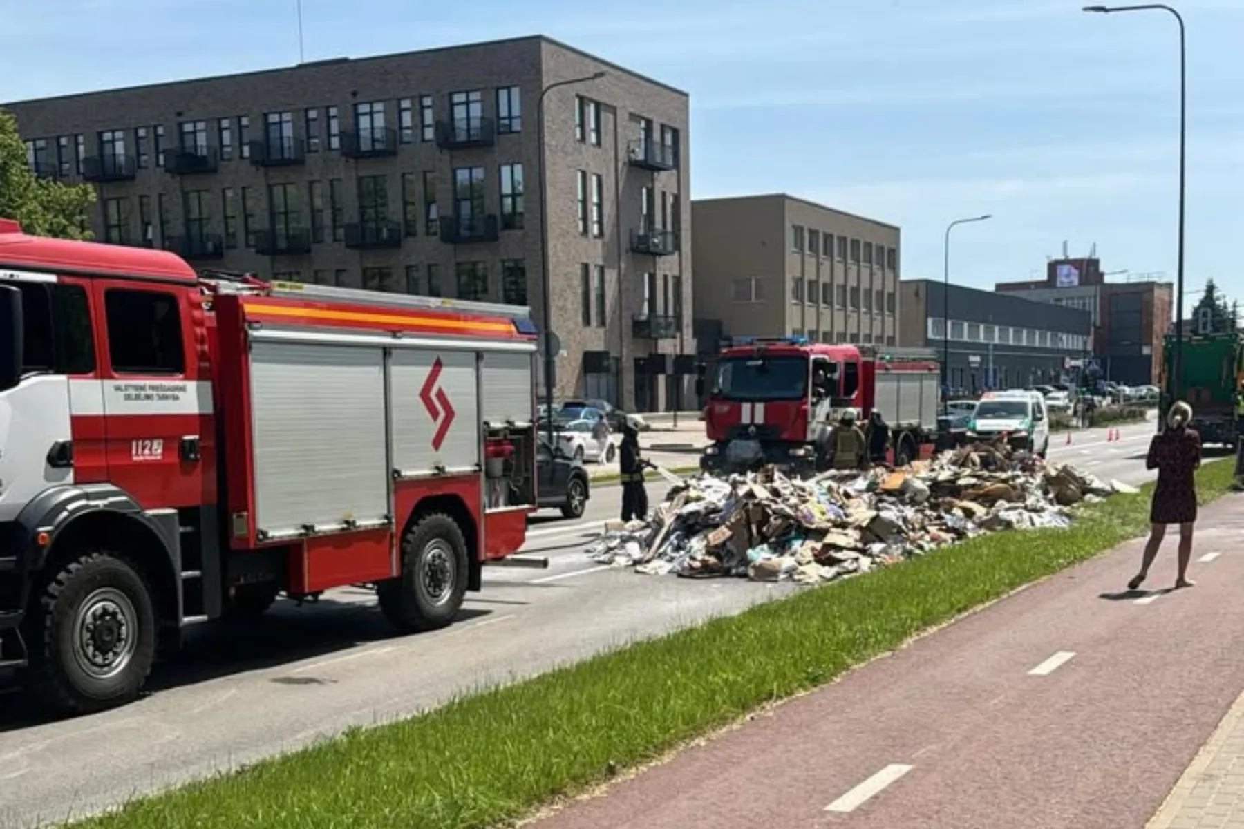 Gaisras S. Žukausko gatvėje