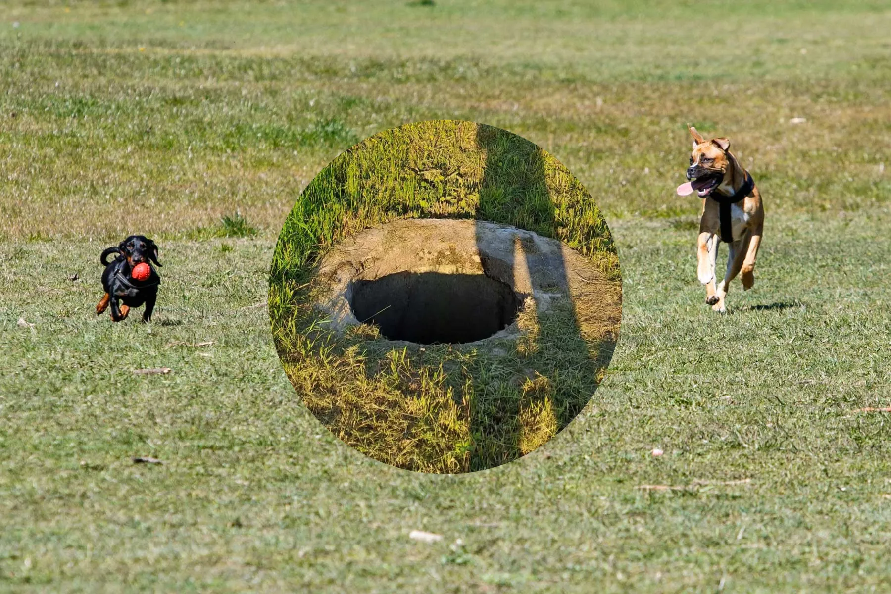 Atviras šulinys, šunys