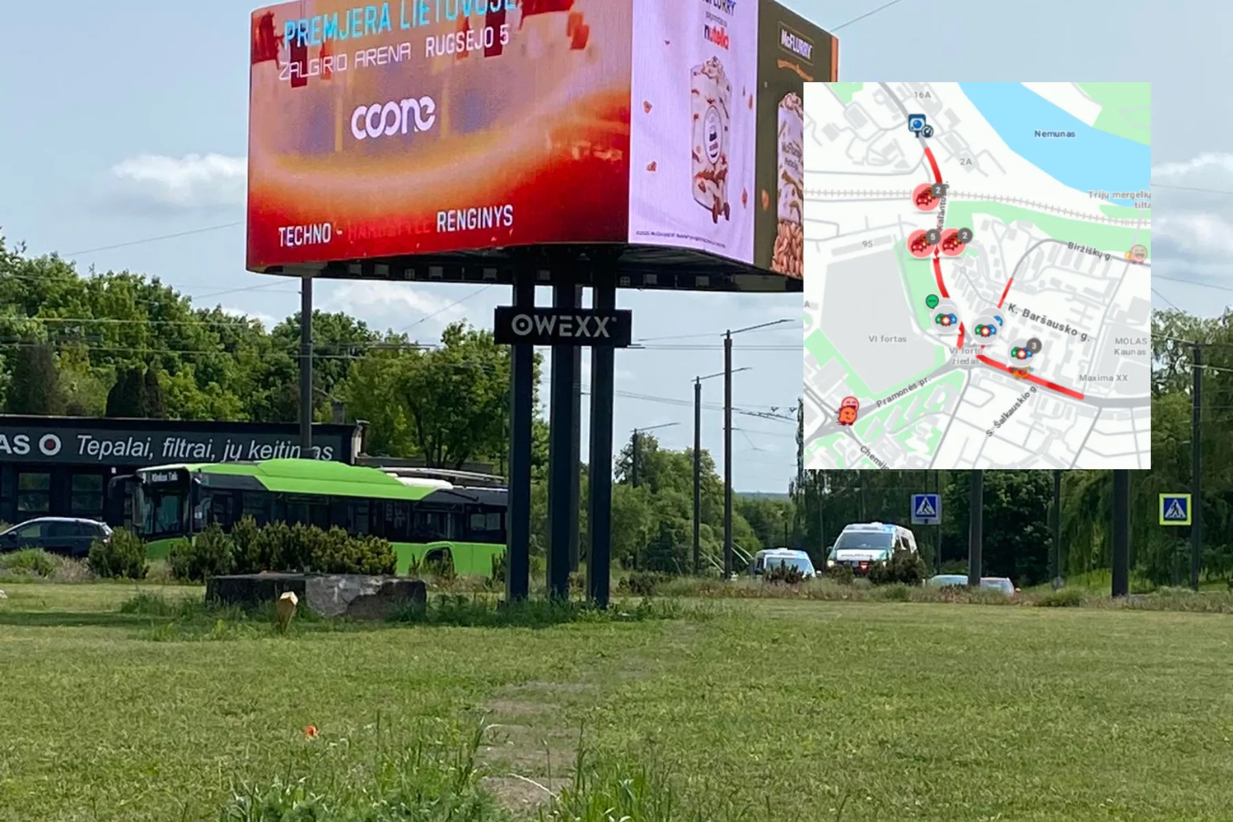 Avarija VI forto žiede / Skaitytojų nuotr.