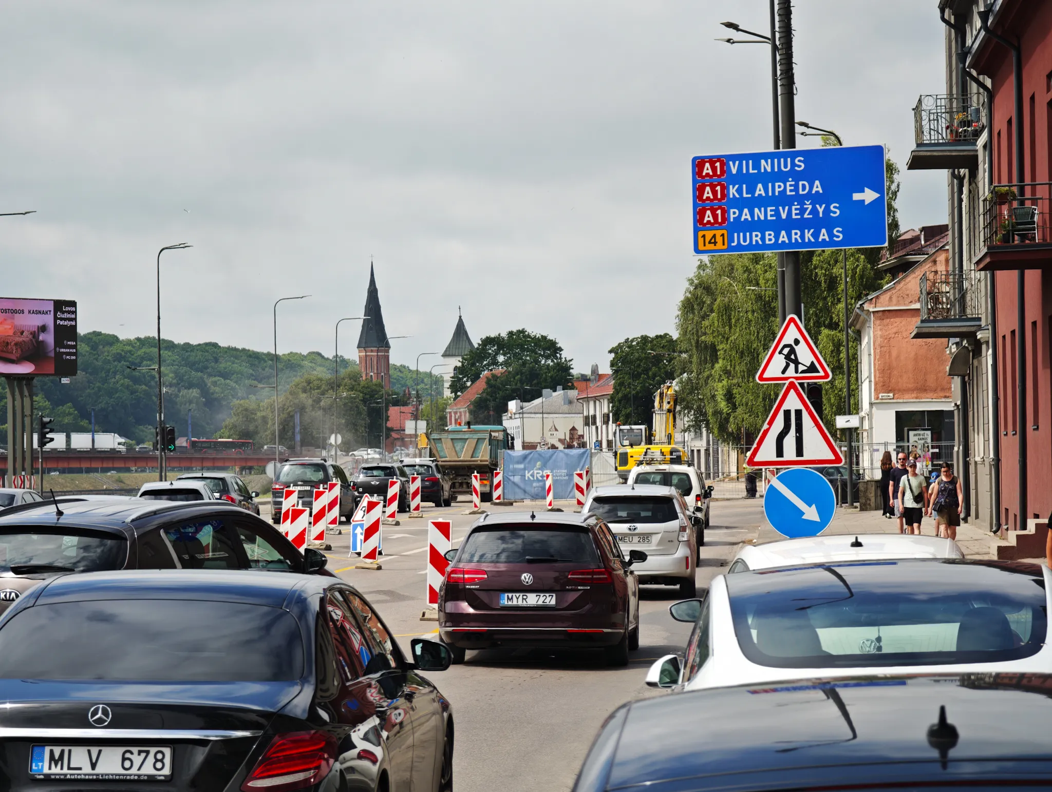 Remonto darbai Birštono gatvės sankryžoje