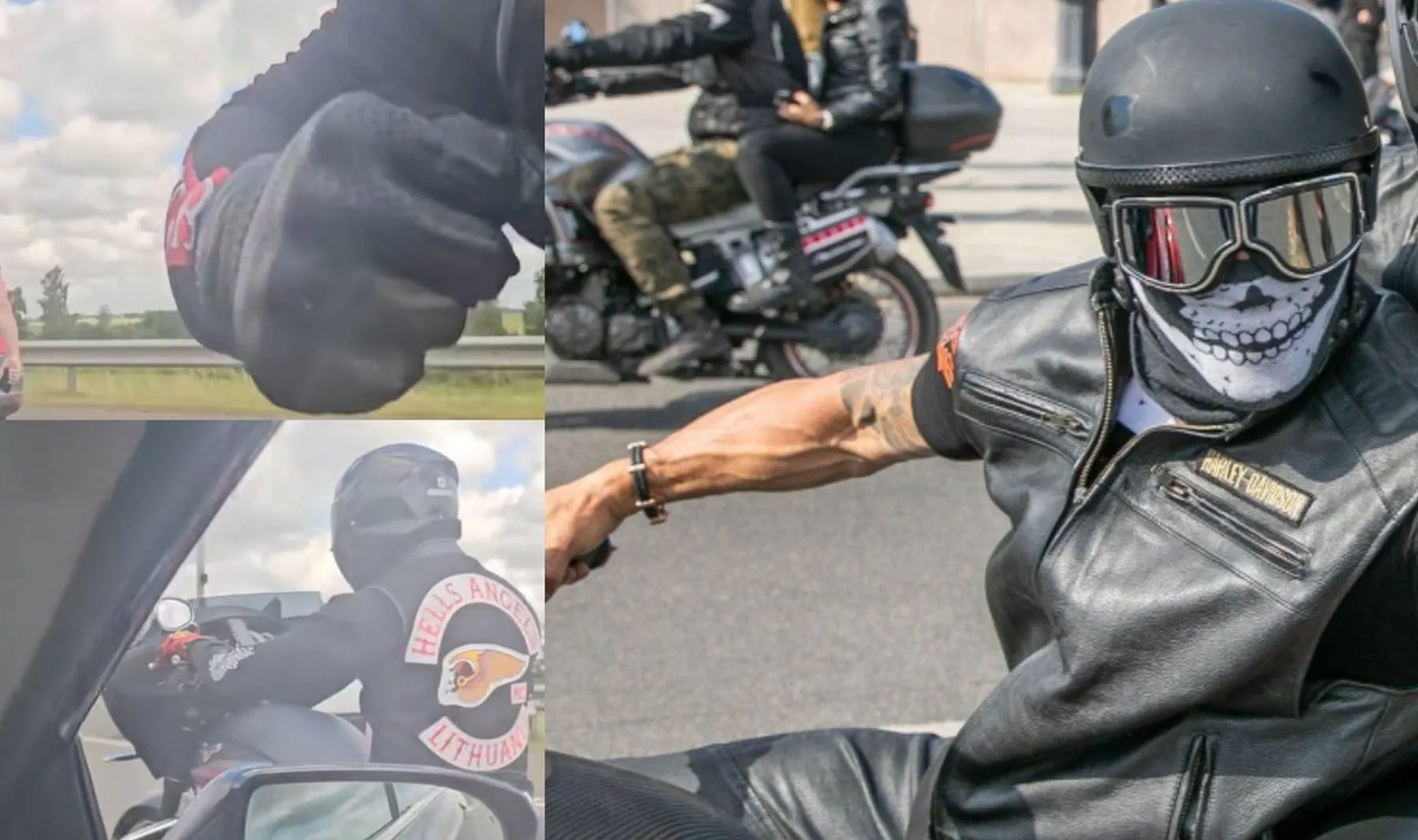 Baikerių konfliktas automagistralėje A1 / Delfi.lt / TikTok nuotr.