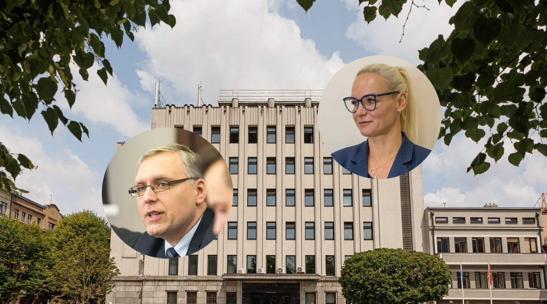 Kauno miesto savivaldybė, P. Keras, E. Andriuškienė („Kas vyksta Kaune“ fotomontažas)