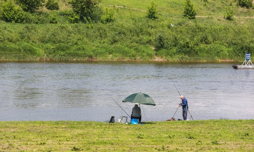 Upė, žvejai, Neris