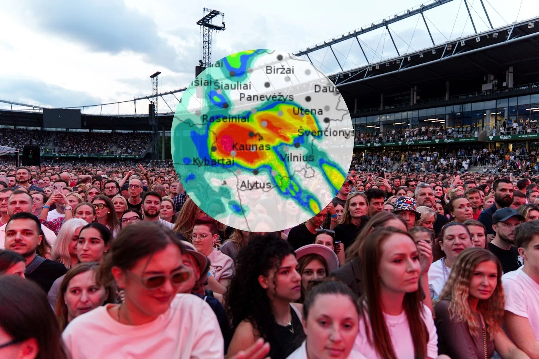Koncertas ir orai Kauno Dariaus ir Girėno stadione / R. Tenio nuotr.