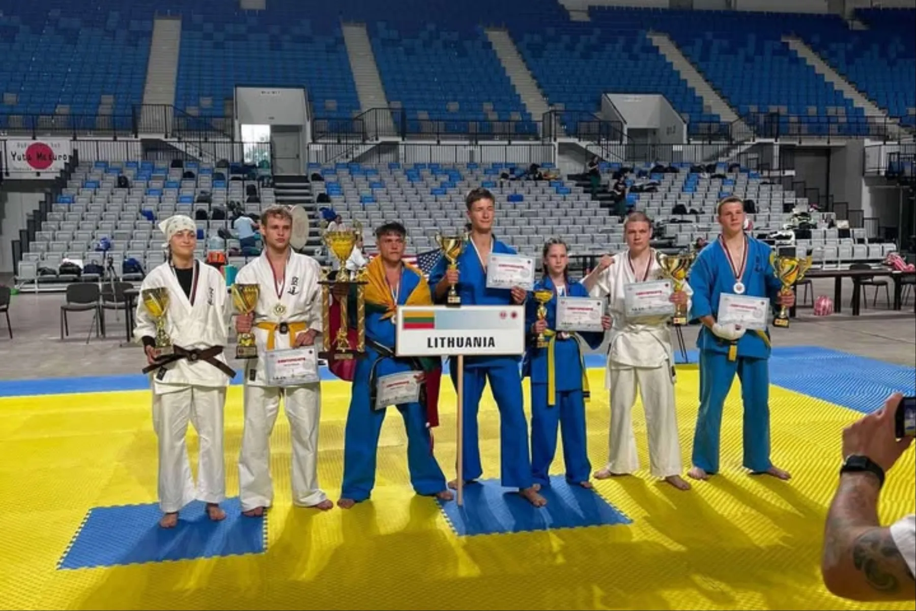 Lietuvos triumfas Pasaulio Kudo taurėje / Organizatorių nuotr.