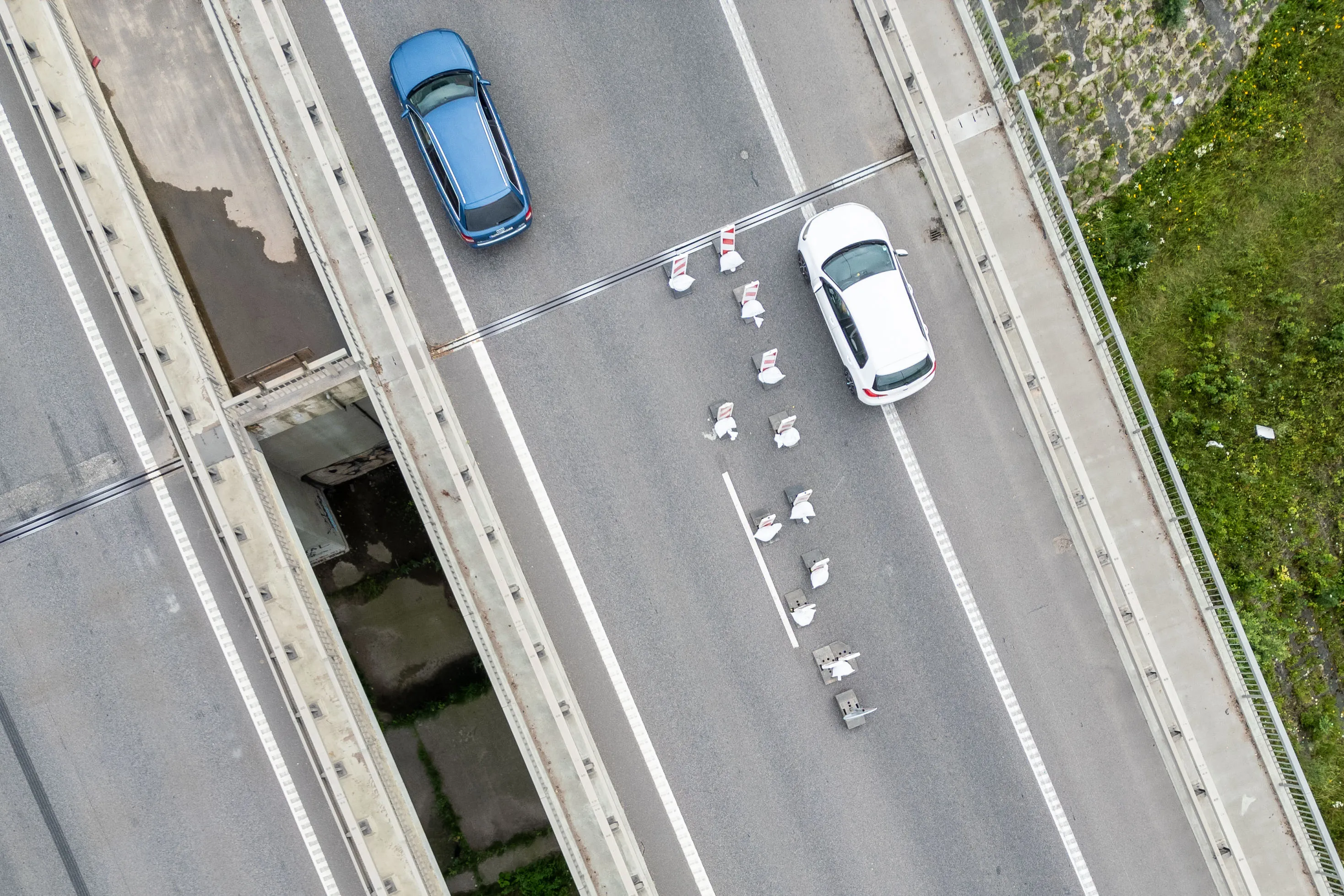Incidentas ties Lampėdžių tiltu / E. Ovčarenko, BNS nuotr.
