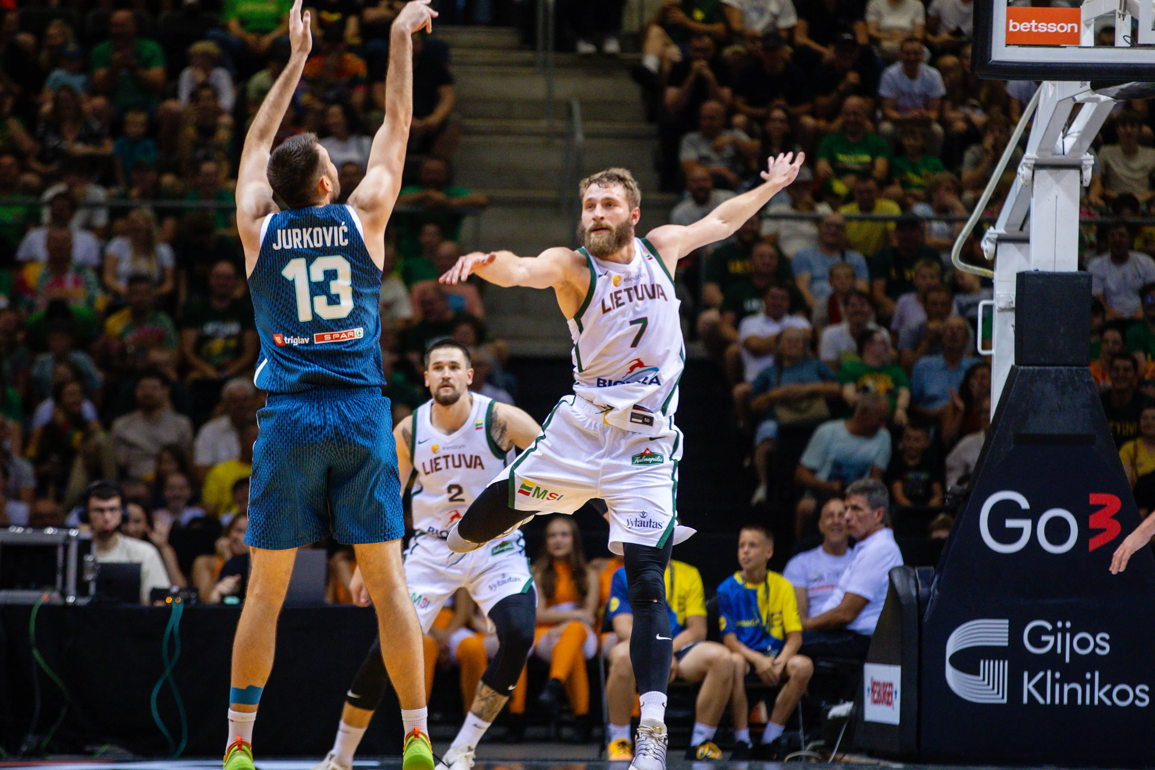 Krepšinio rinktinės kontrolinės rungtynės: Lietuva – Slovėnija / T. Biliūno nuotr.