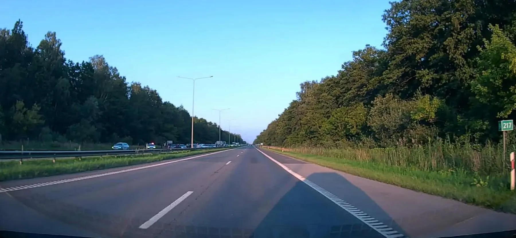 Pareigūnai A1 kelyje / Stop kadras