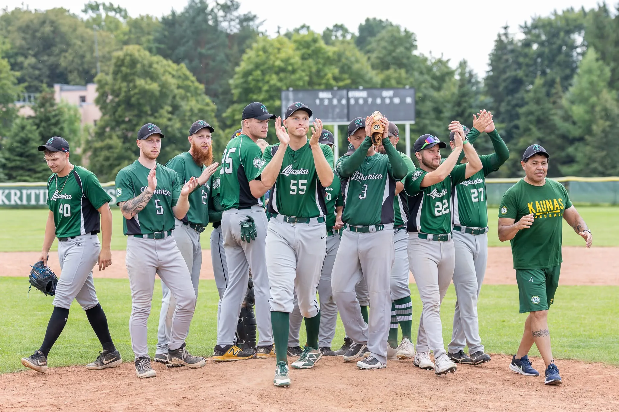 Kauno „Lituanica” antrus metus iš eilės tapo Lietuvos beisbolo čempionato nugalėtojais / Kauno „Lituanica” nuotr.