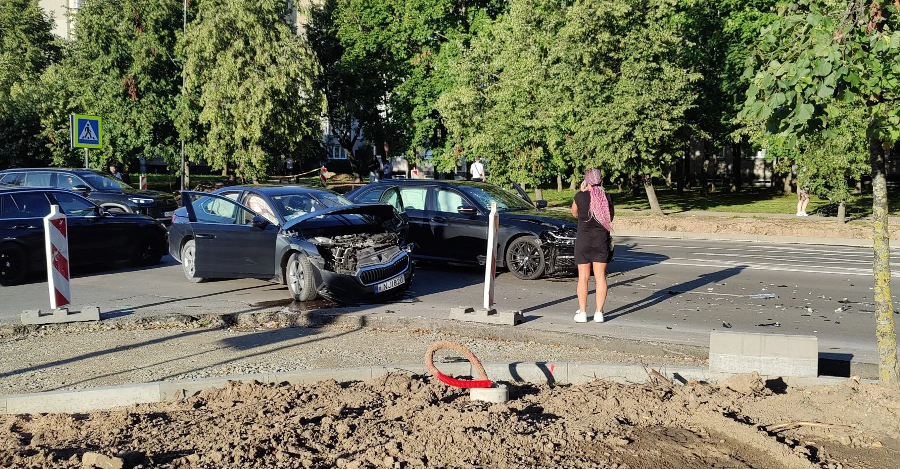 Avarija Šilainiuose / Skaitytojo nuotr.