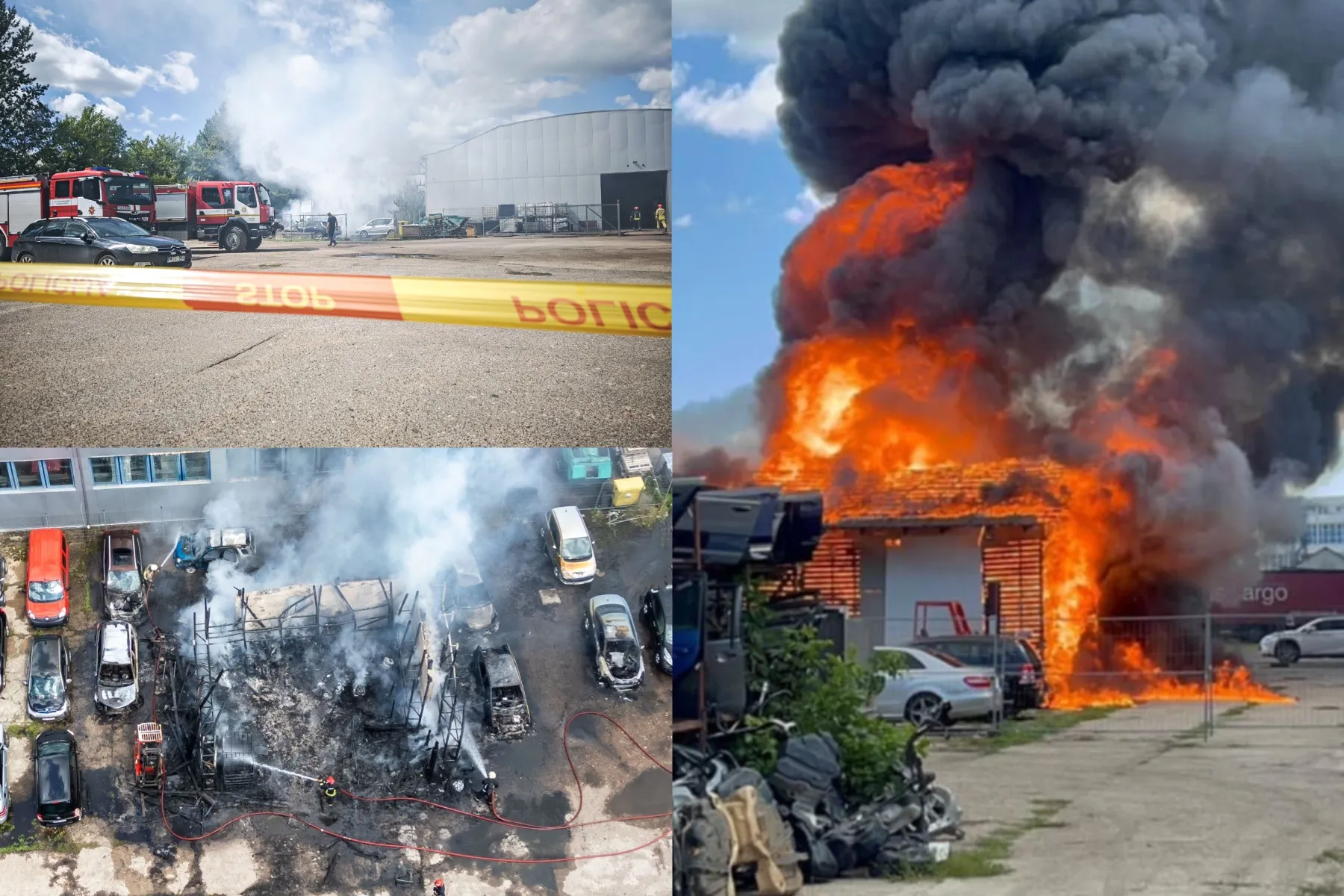 Gaisras Petrašiūnuose / Kas vyksta, BNS ir skaitytojų nuotr.