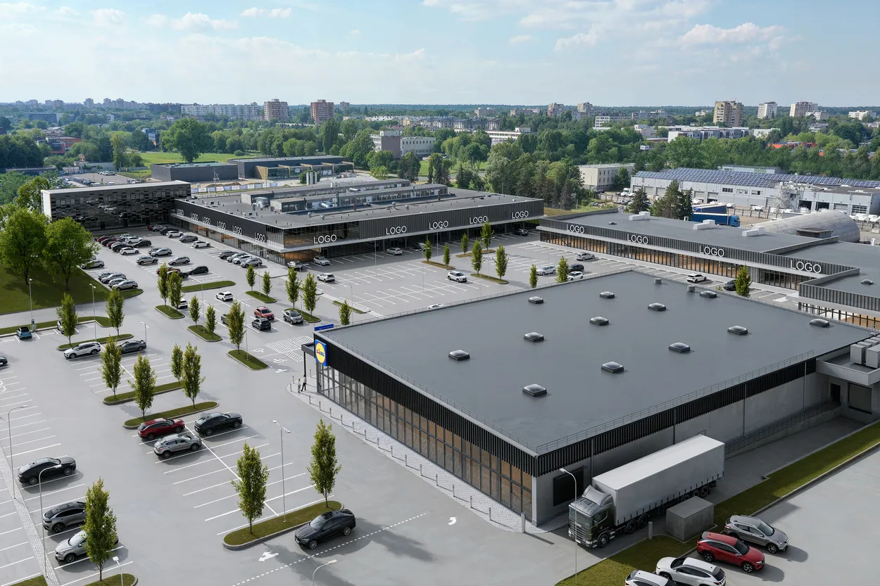 Prekybos parko vizualizacija / Organizatorių nuotr.