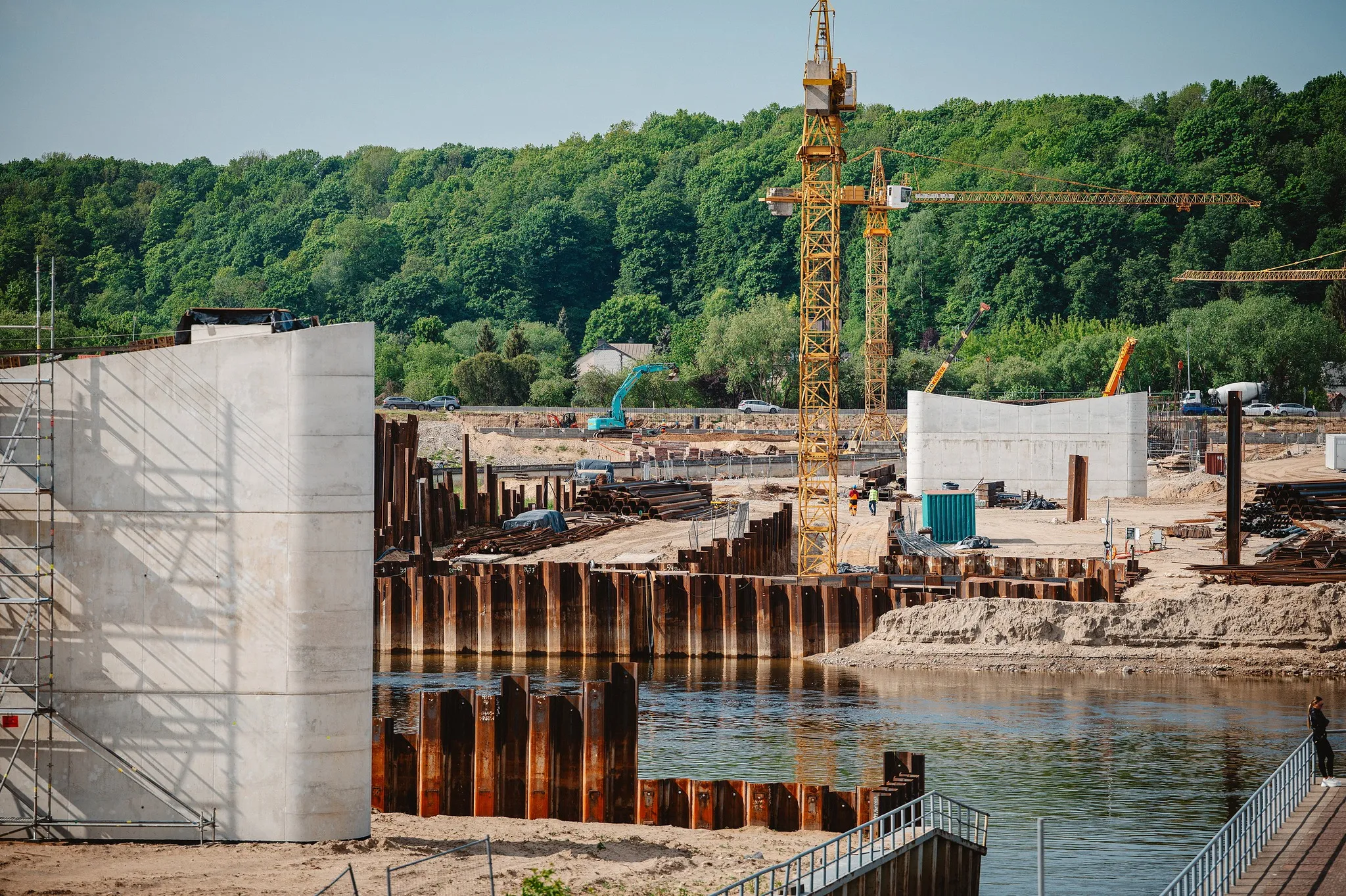 Kėdainių tilto statybos / Kauno savivaldybės nuotr.