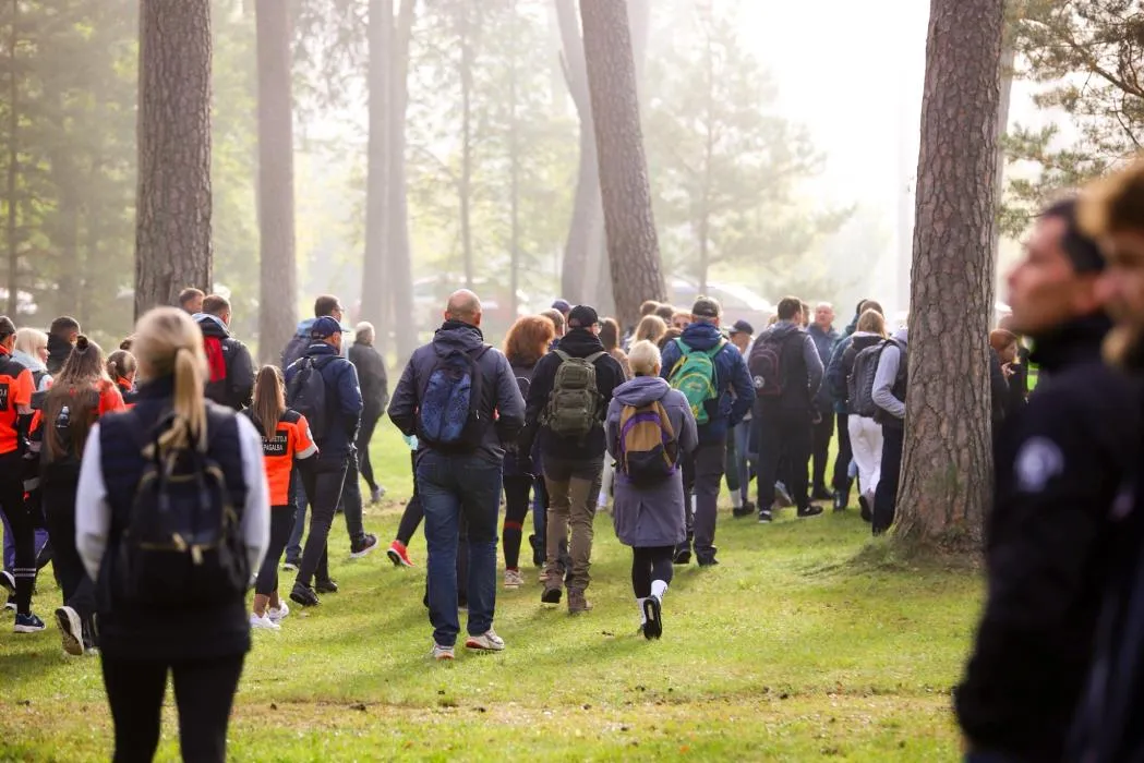 Ugniagesių bendruomenės žygis Kulautuvos apylinkėse / KRS nuotr.