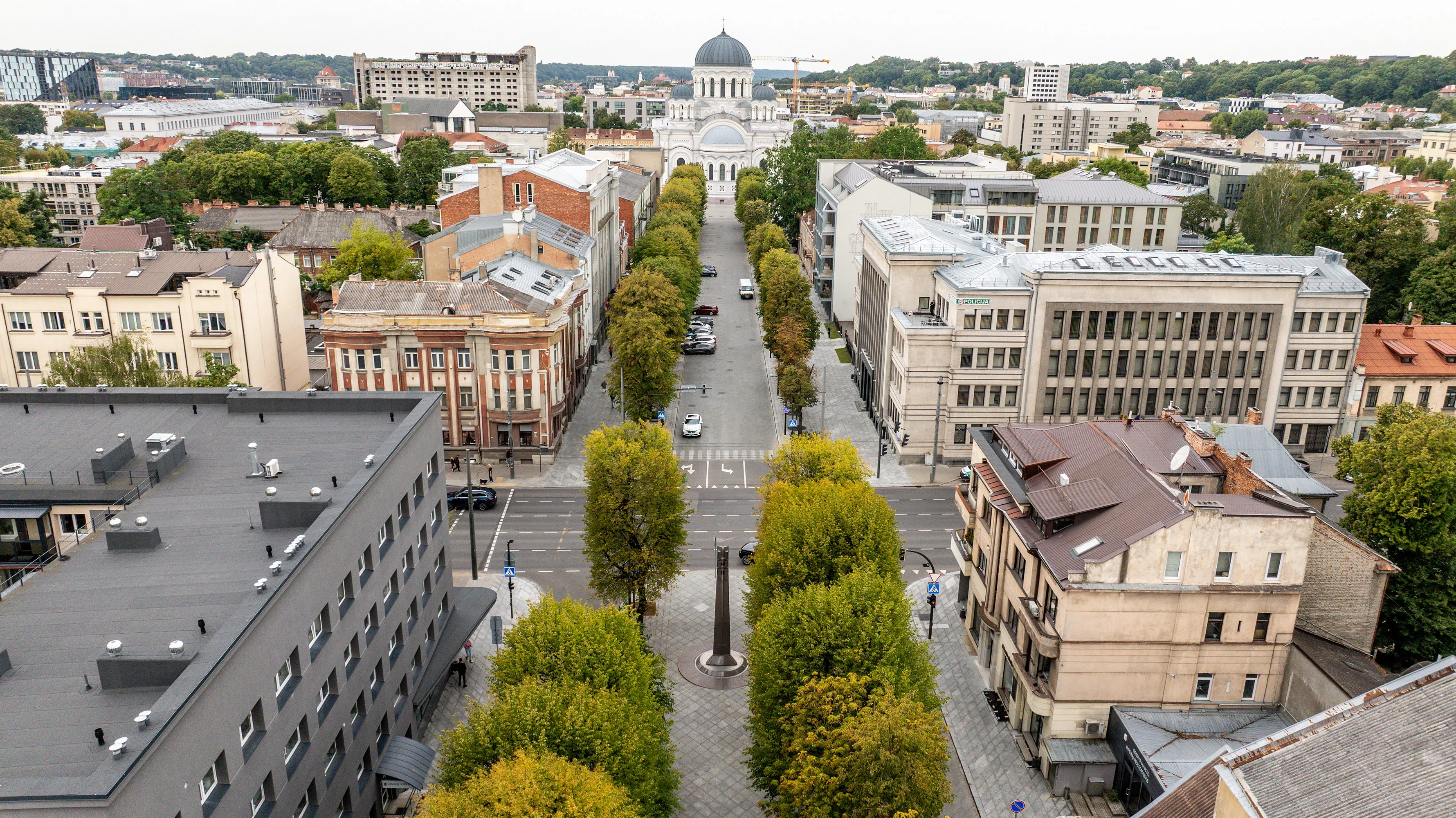 Atnaujinta likusi Laisvės alėjos dalis