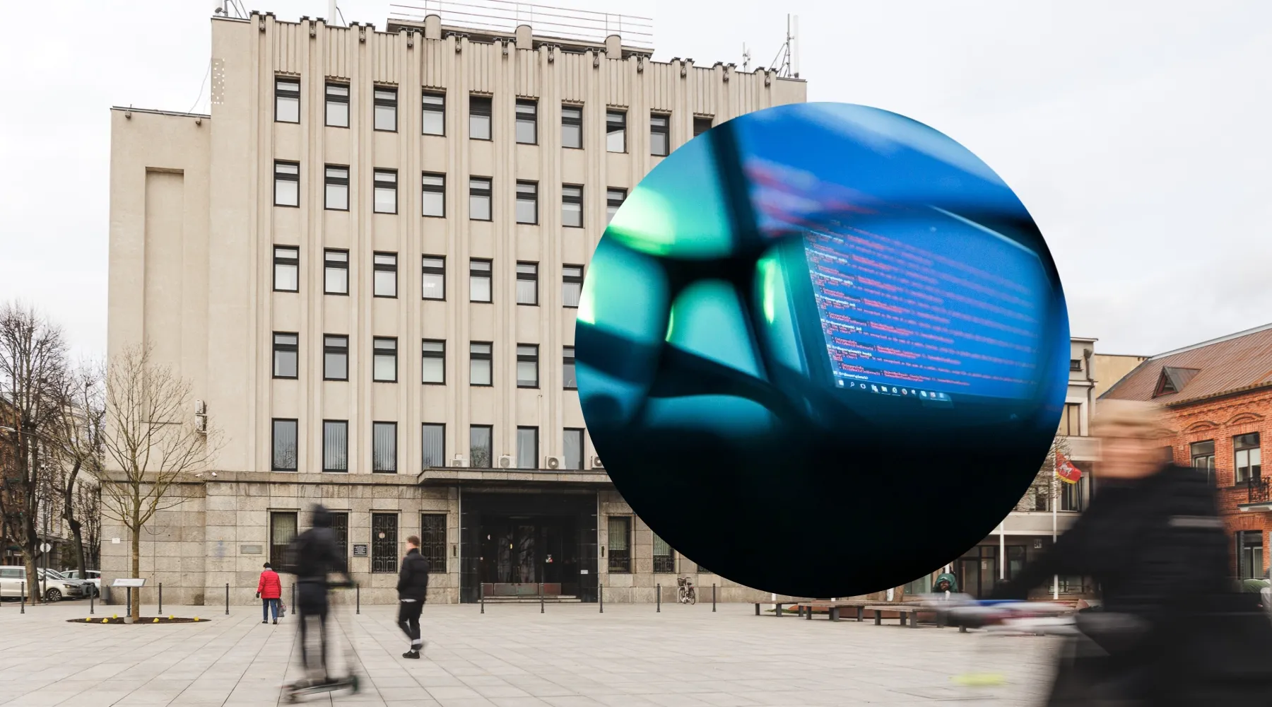 Kauno miesto savivaldybė, dirbtinis intelektas/ „Kas vyksta Kaune“ fotomontažas