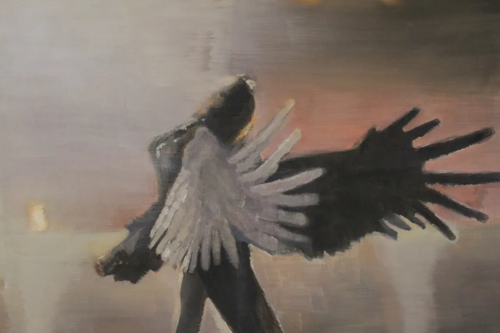 G.Pritkovaite_Gulbė_120x100cm_aliejus_drobė_2023