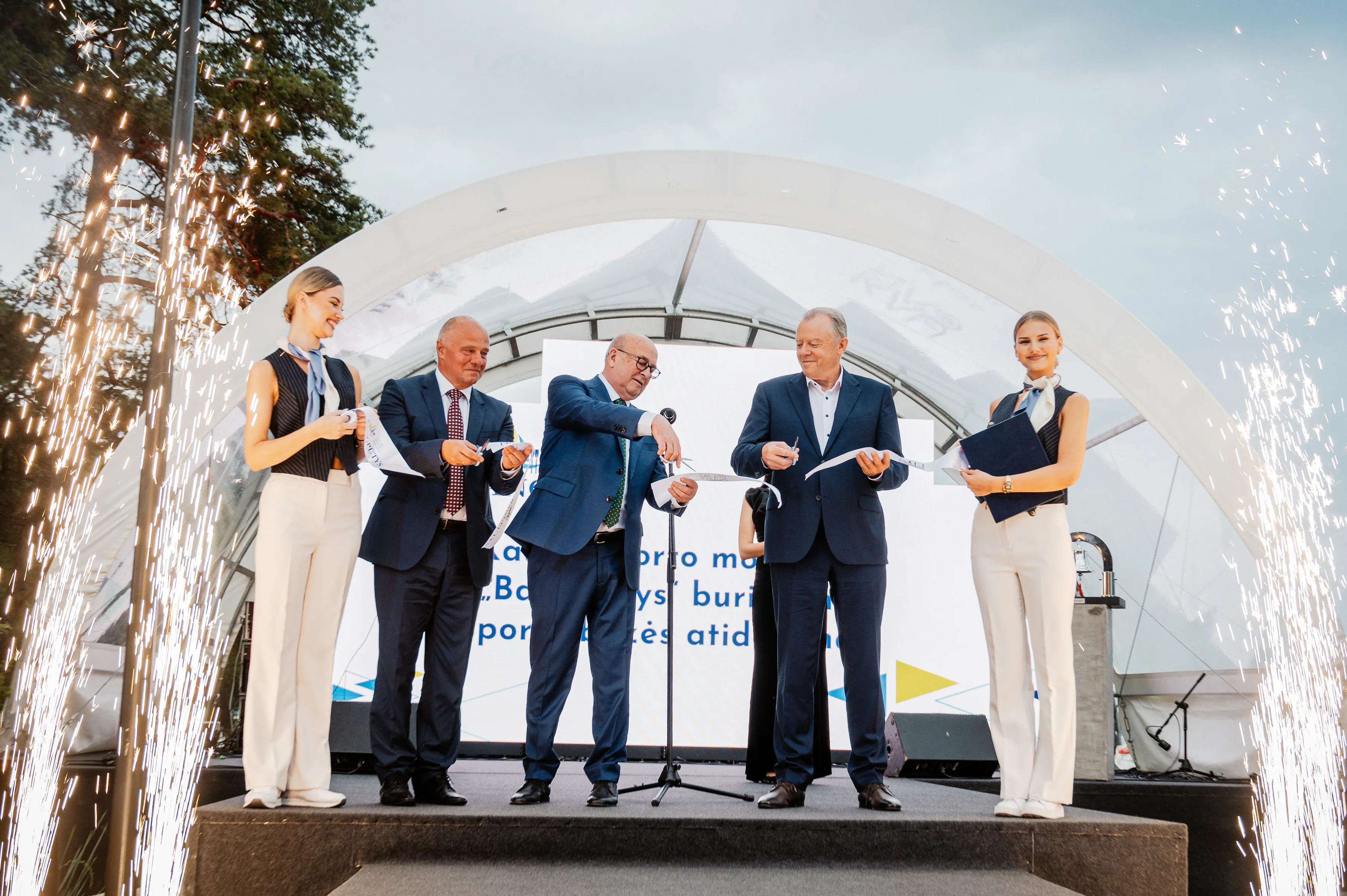 Buriavimo komplekso „Bangapūtys“ atidarymas ir LBS 90-mečio minėjimas / Kauno sav. nuotr.