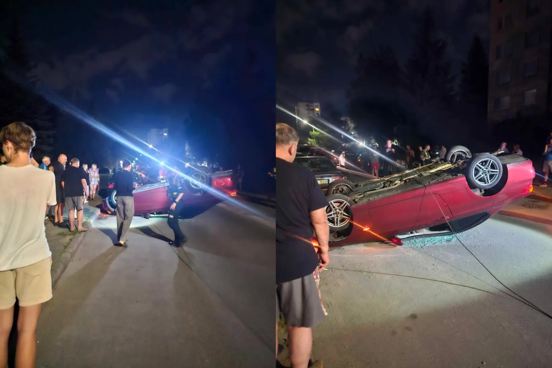 Avarija Rasytės g. / Skaitytojos nuotr.