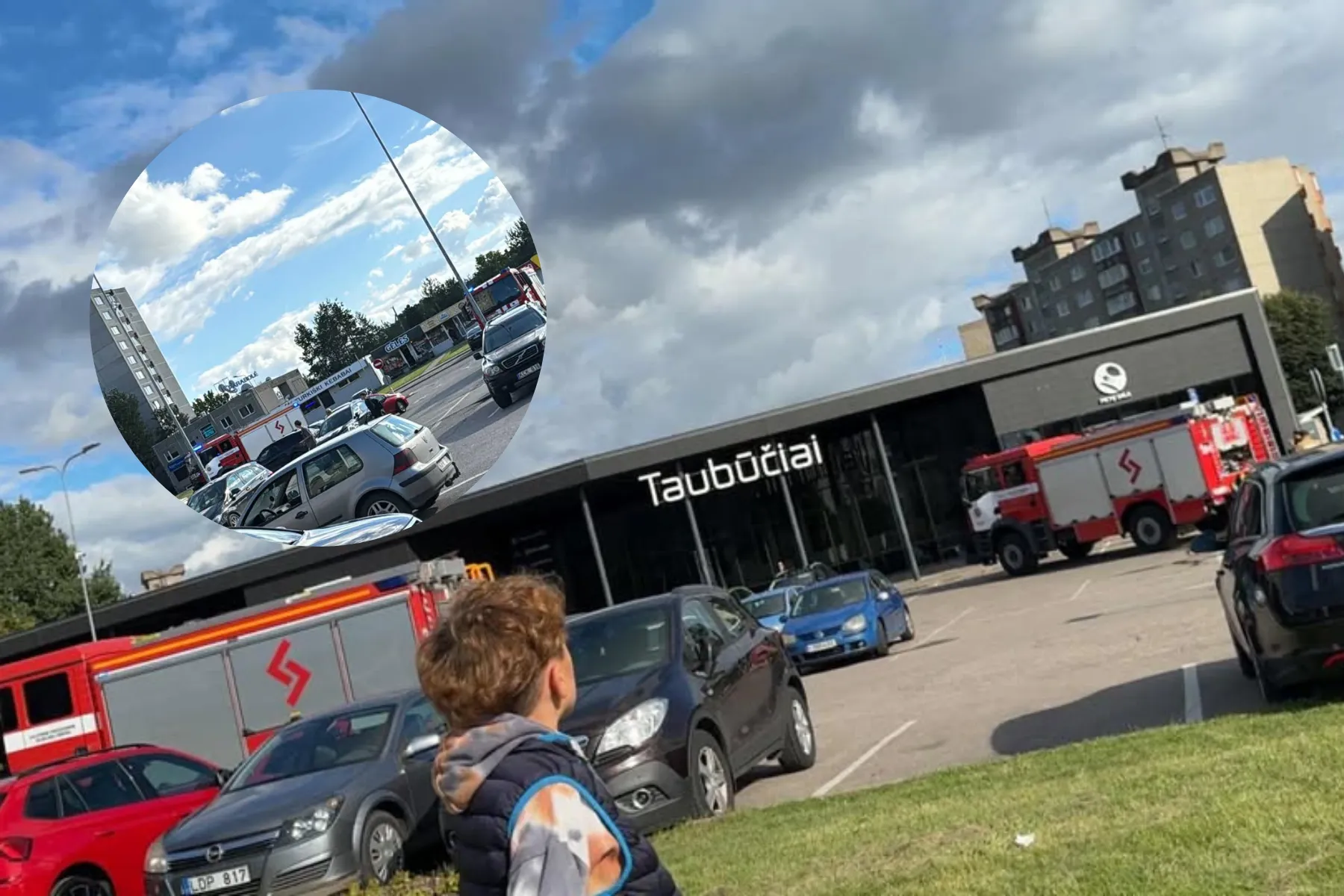 Ugniagesiai Jotvingių gatvėje