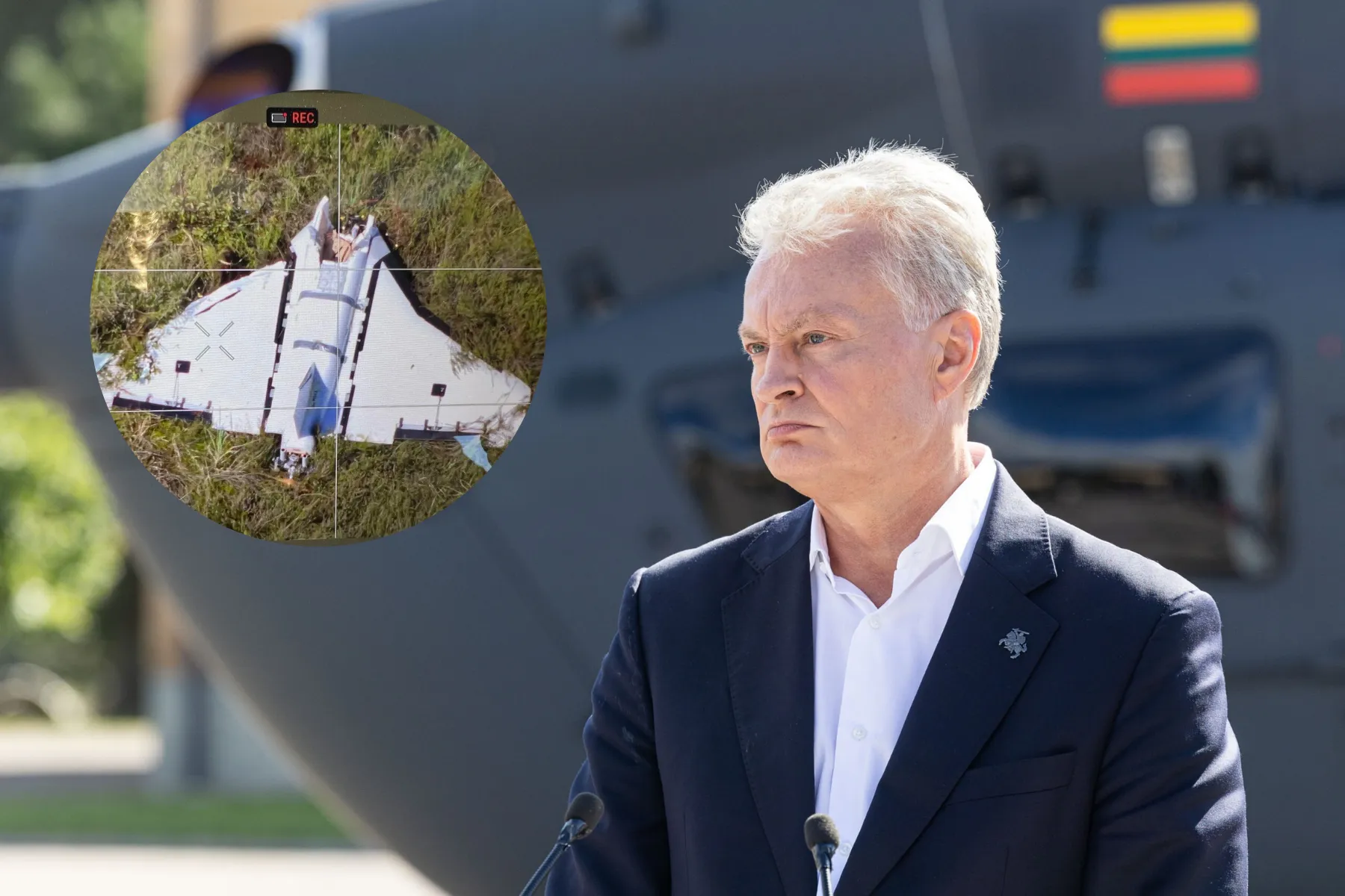 Gitanas Nausėda, dronas