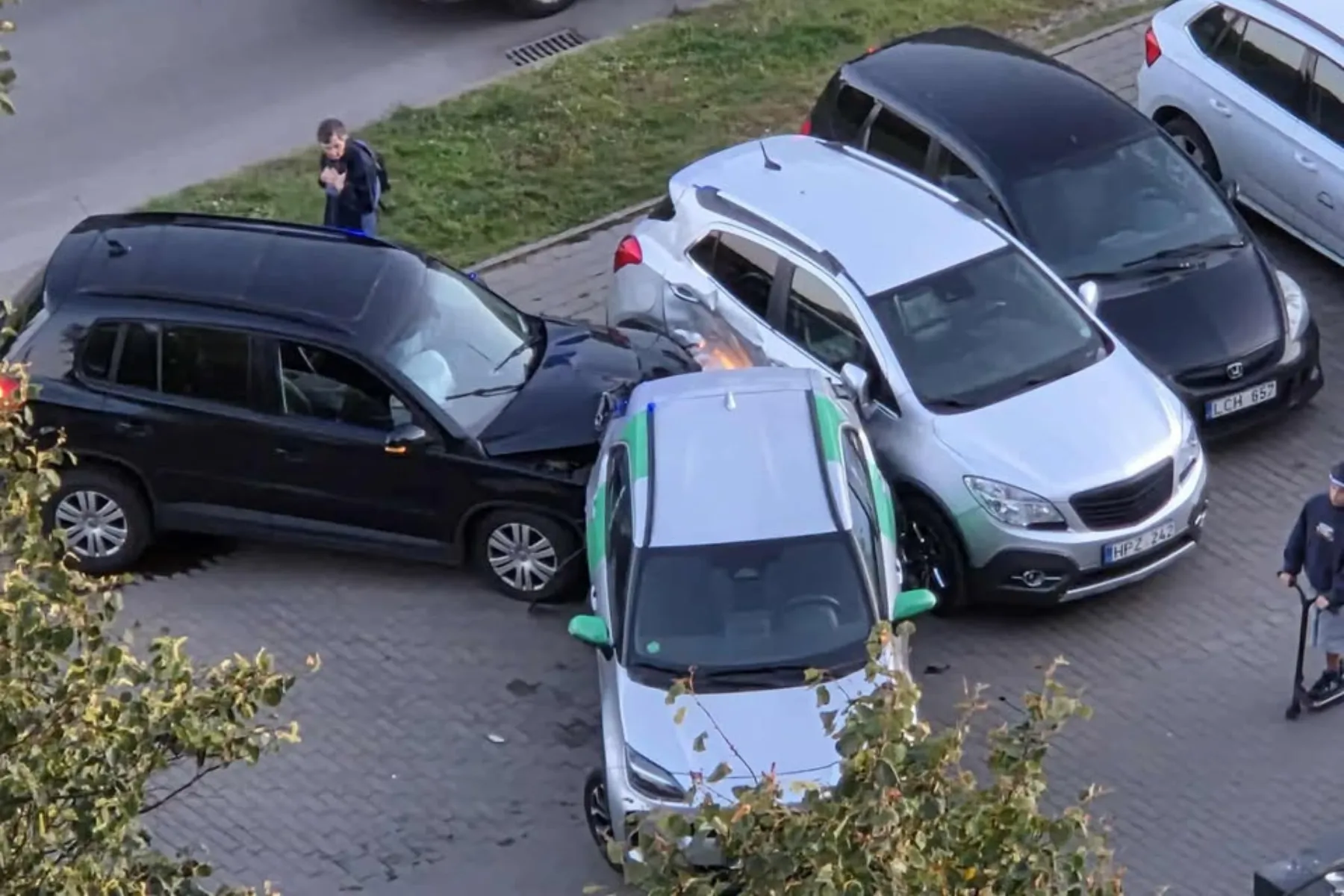 Avarija Dainavoje / Skaitytojų nuotr.