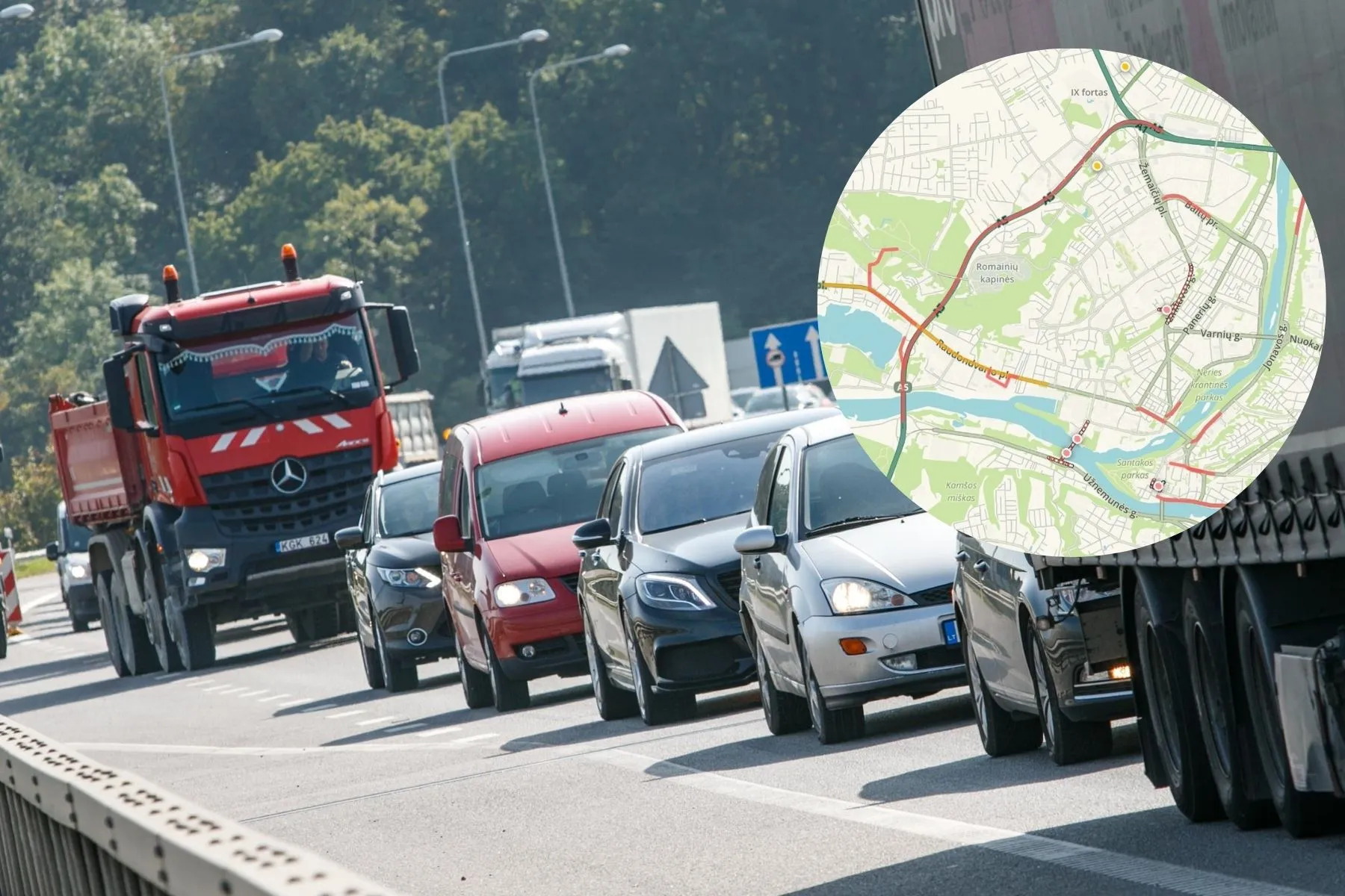 Eismo spūstis / „Kas vyksta Kaune“ montažas