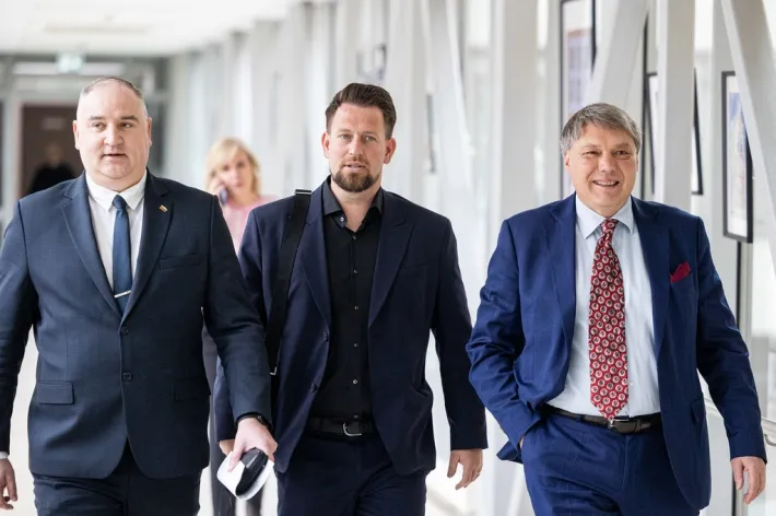 Mantas Poškus, Robertas Puchovičius, Dainius Varnas / BNS nuotr.