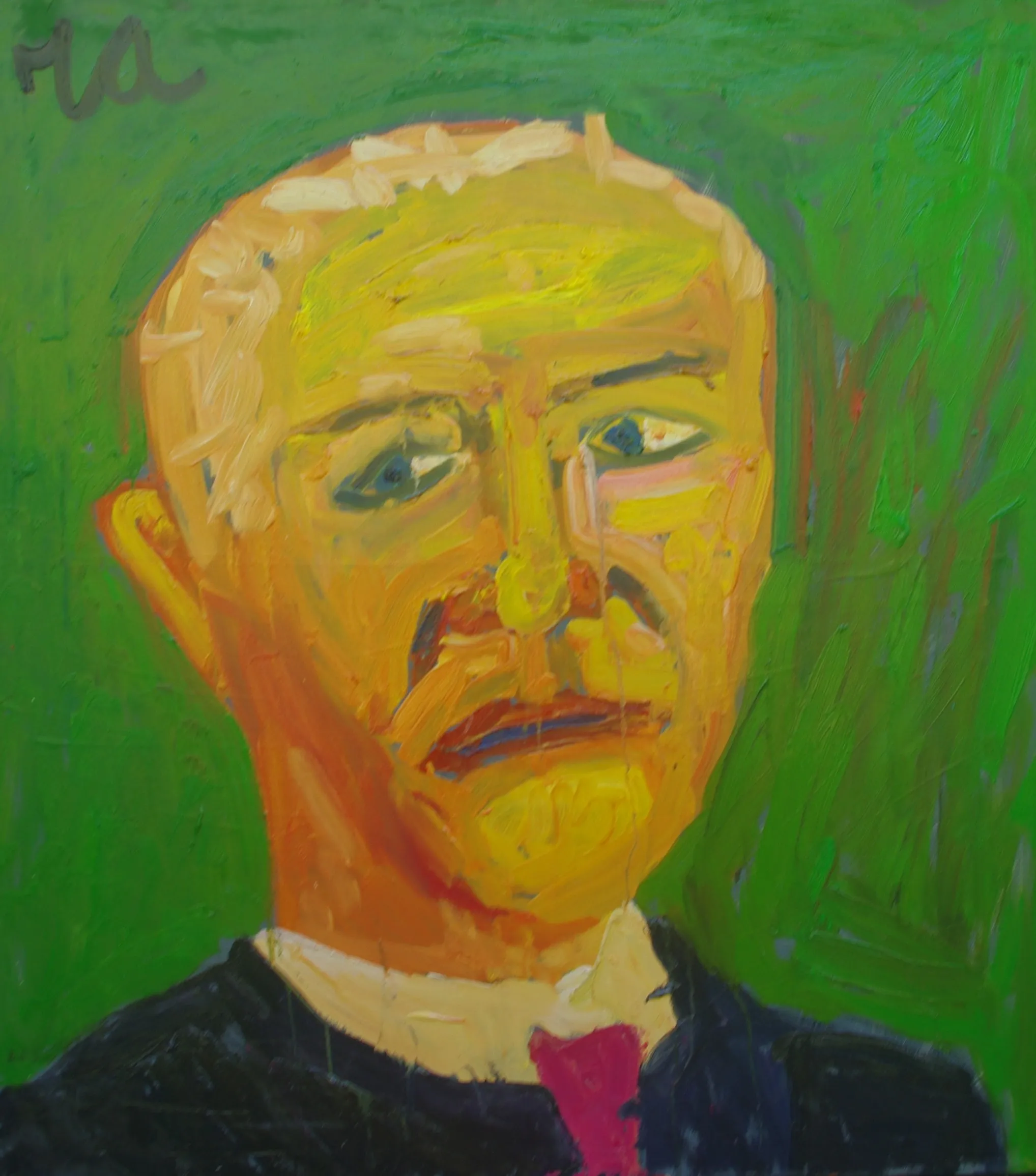 „Algirdas Šocikas, boksininkas“, 110x100, drobė, aliejus, 2025