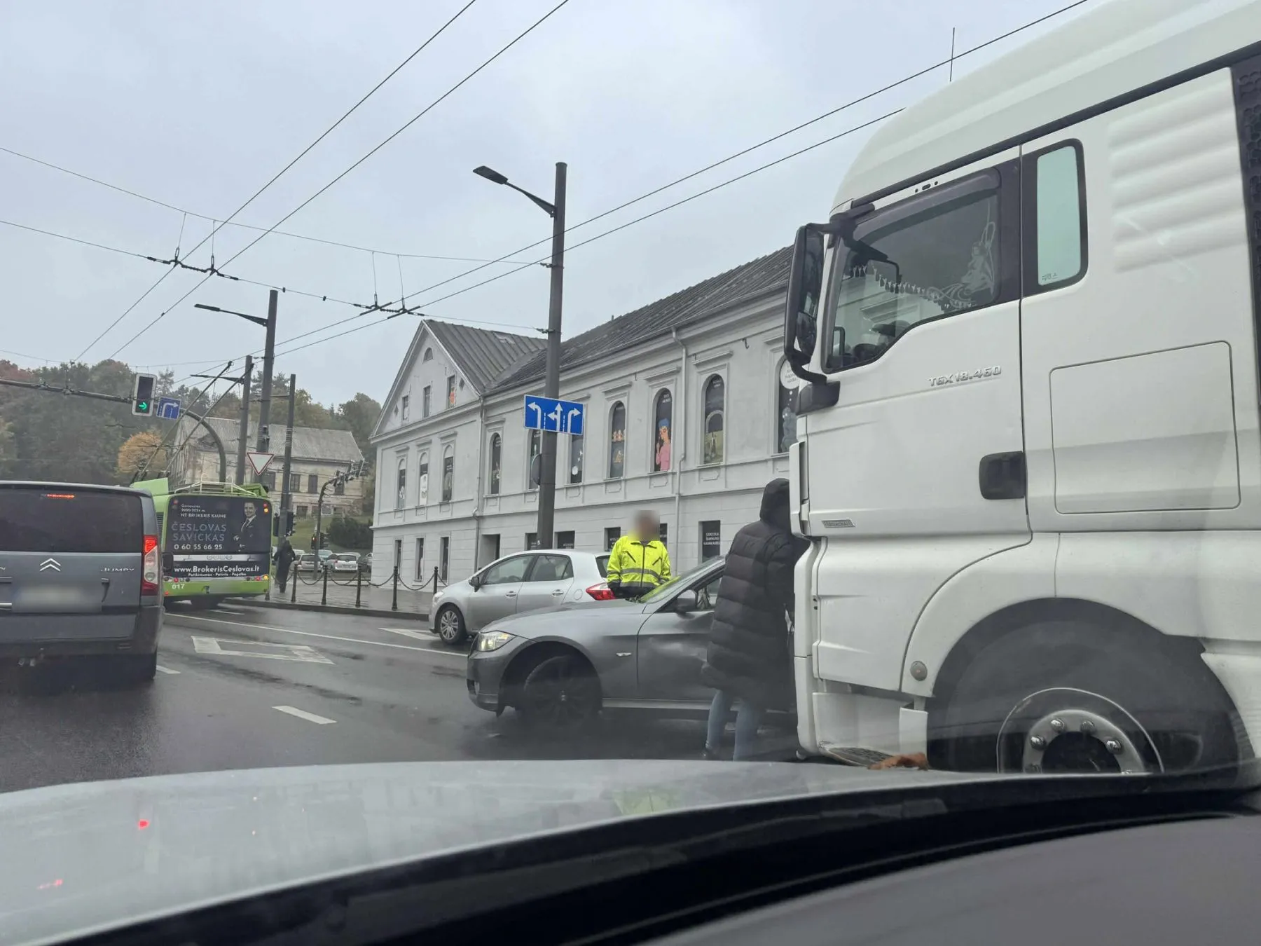 Avarija Birštono g. / Skaitytojų nuotr.
