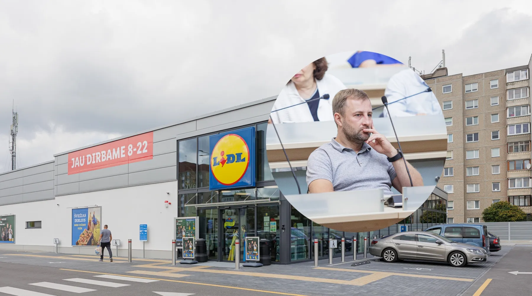 „Lidl“ parduotuvė, Š. Matijošaitis/ „Kas vyksta Kaune“ fotomontažas