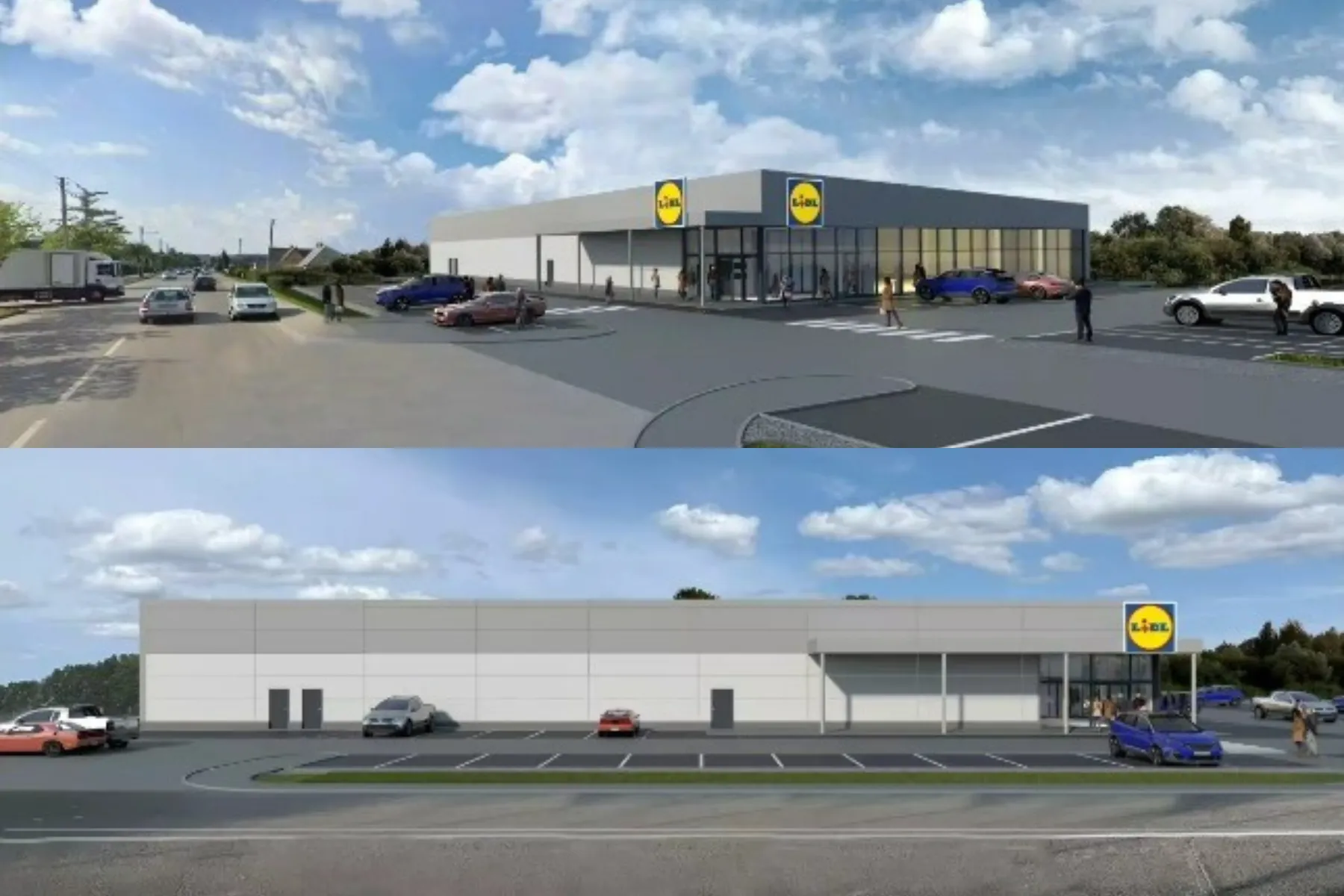 „Lidl“ Prienuose vizualizacija