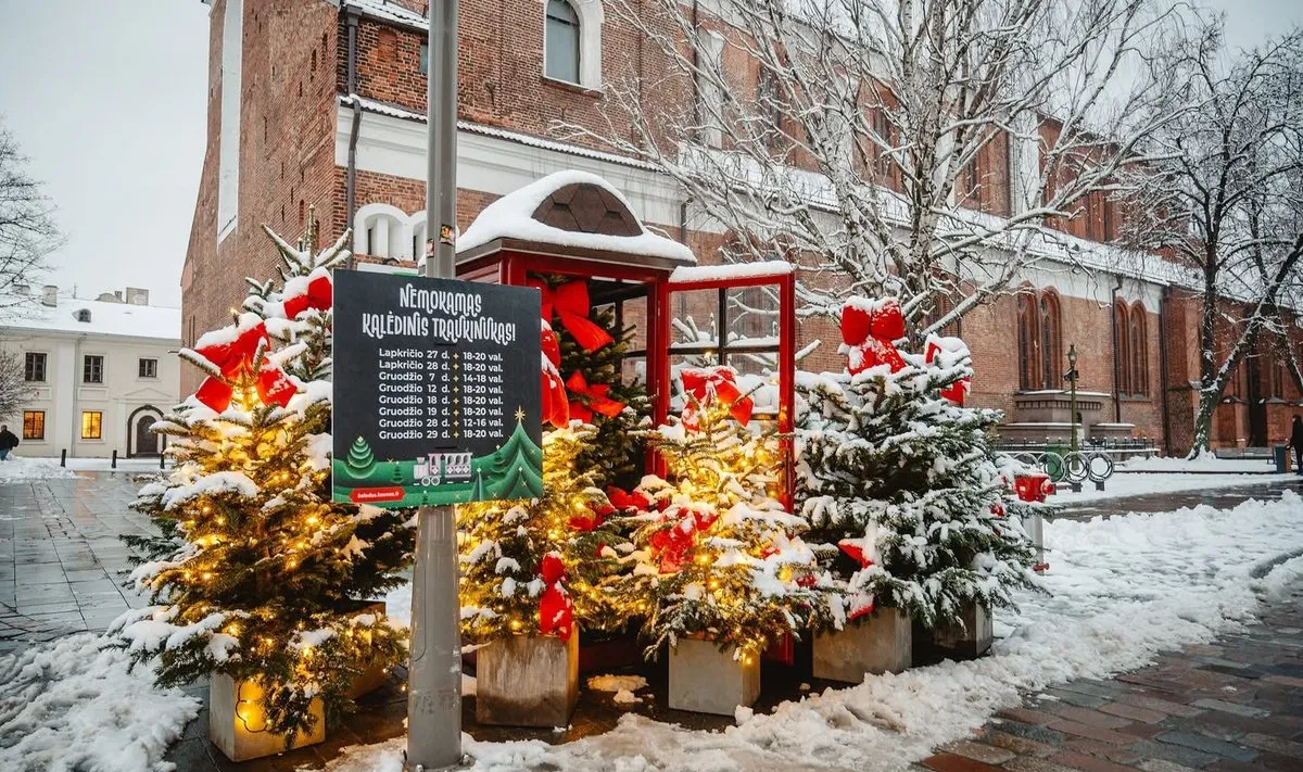 Kalėdinis traukinukas Kaune / Nėra blogo oro nuotr.