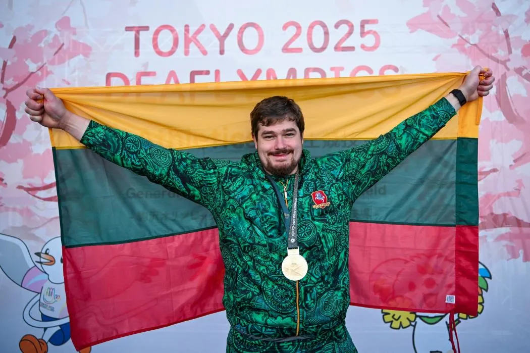 Lietuvos rutulio stūmikas / A. Četkausko nuotr.