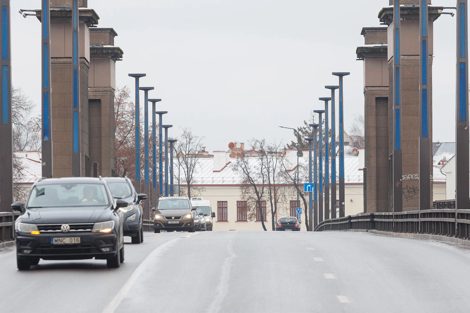 Radaras ant Vytauto Didžiojo tilto / R. Tenio nuotr.