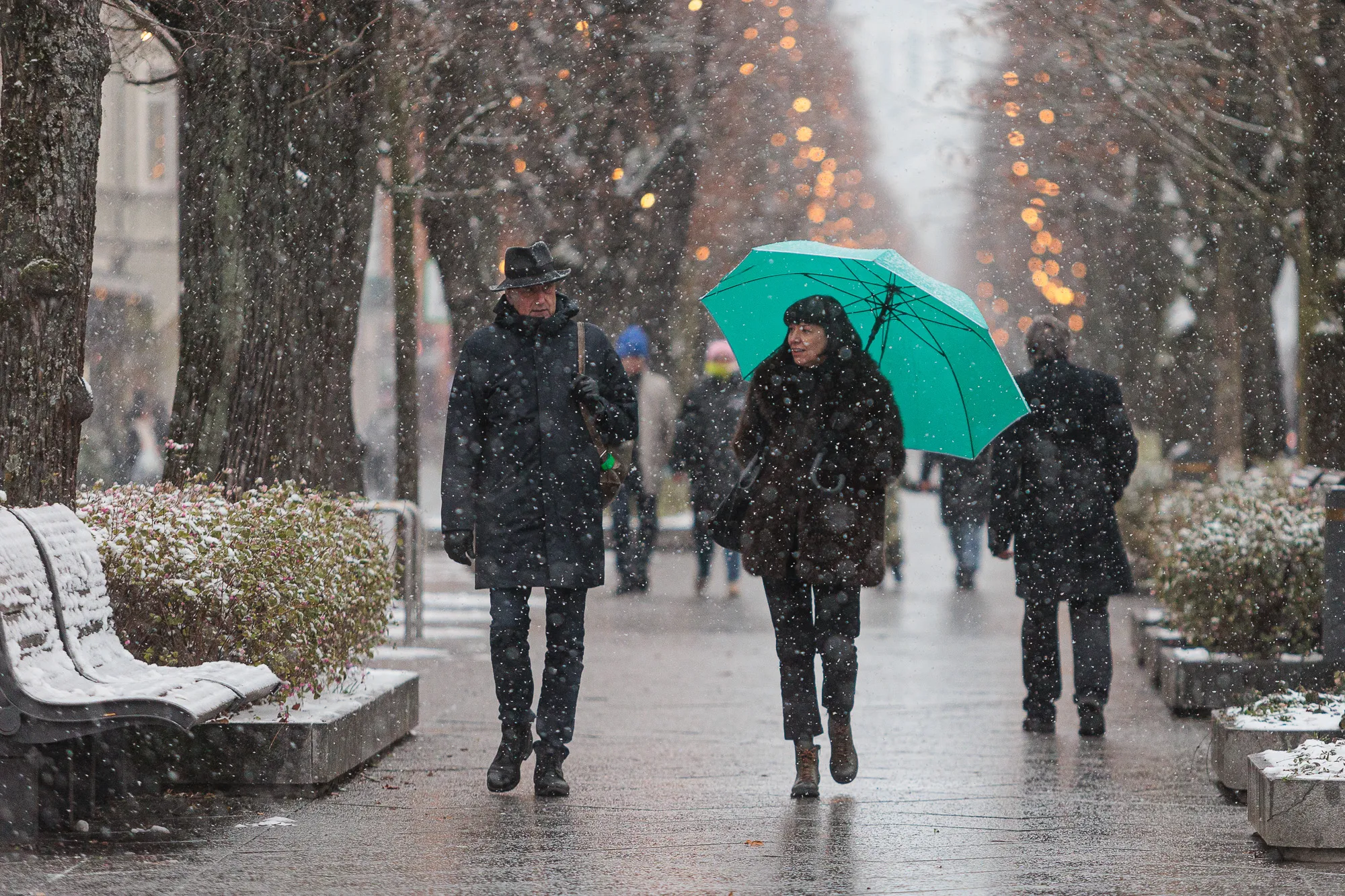 Sniegas Kaune / R. Tenio nuotr.