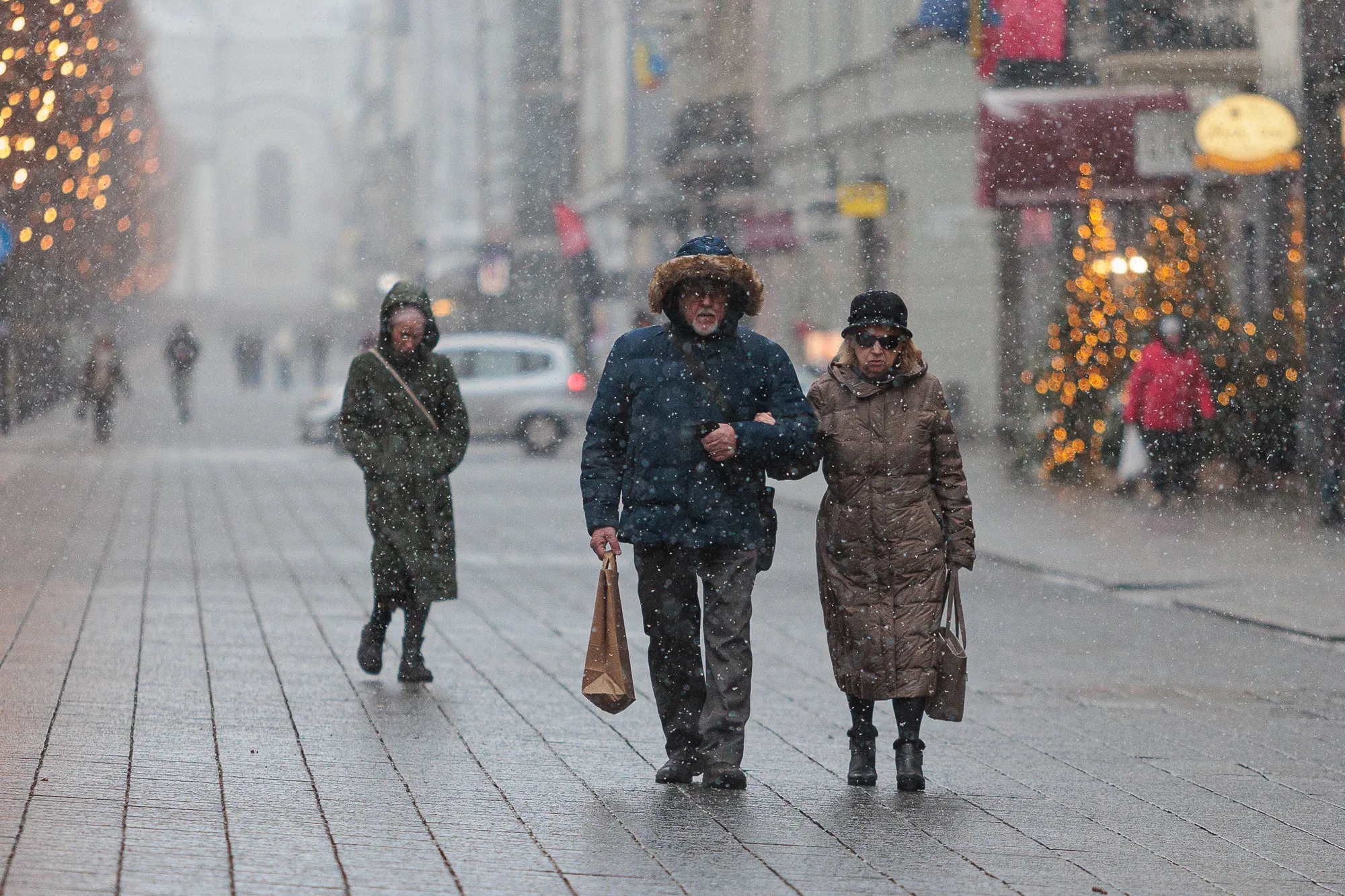 Sniegas Kaune / R. Tenio nuotr.