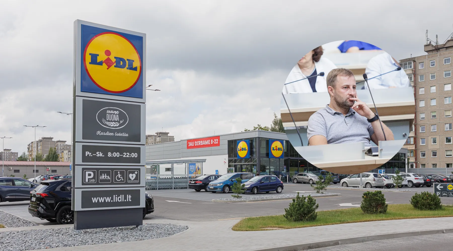 Š. Matijošaitis, „Lidl“/ „Kas vyksta Kaune“ fotomontažas