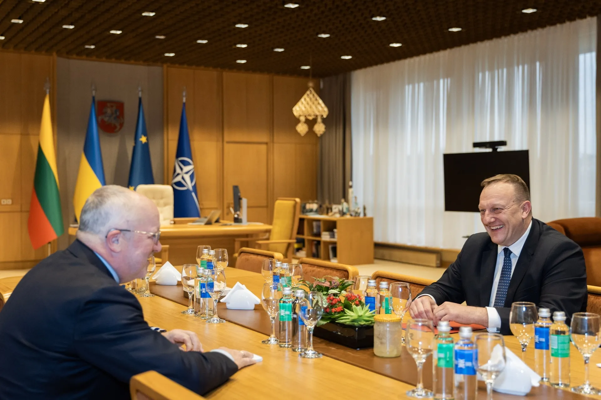 V. Kondratovičius ir J. Olekas / R. Riabovo / BNS nuotr.