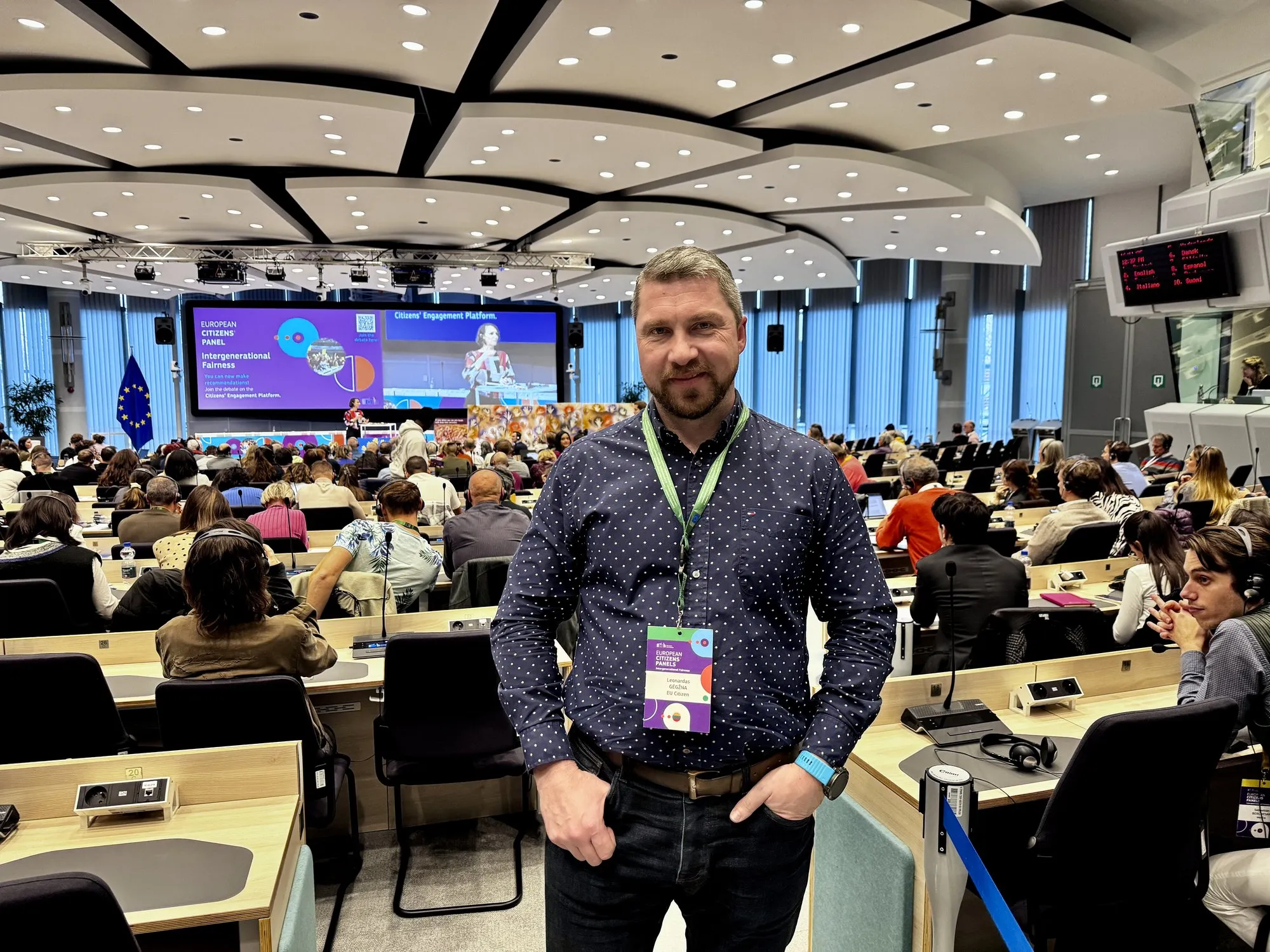 Kaunietis Leonardas Gėgžna Briuselyje / Kas vyksta Kaune nuotr.