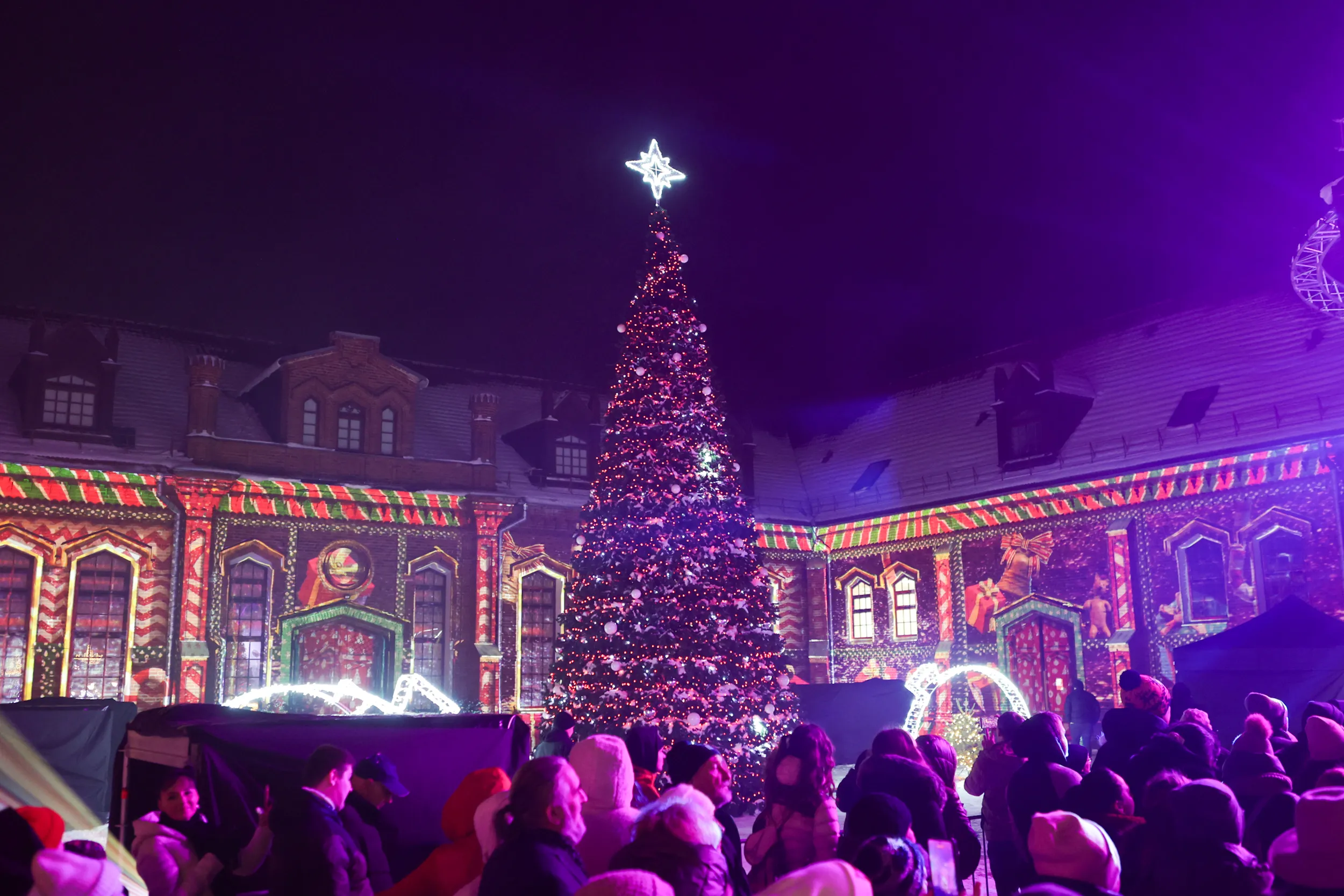 Kauno rajono Kalėdų eglės įžiebimas / R. Tenio nuotr.