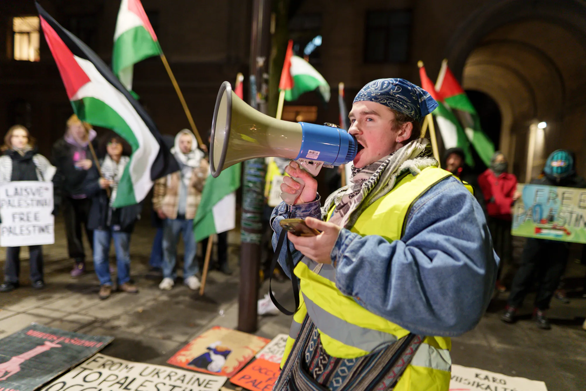 Protesto akcija / R. Tenio nuotr.