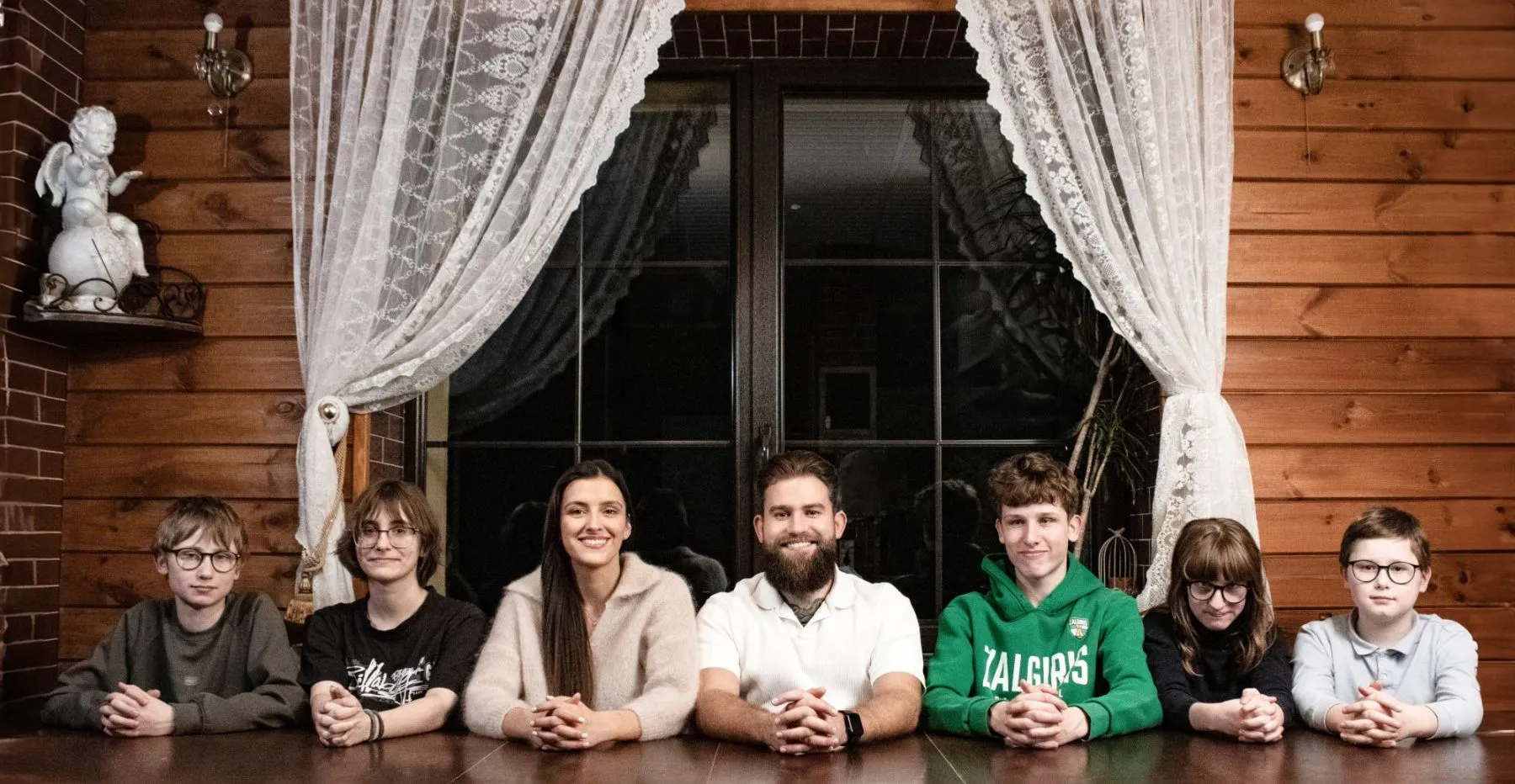 Aido ir Editos Deltuvų šeima. Luko Balabono nuotr.