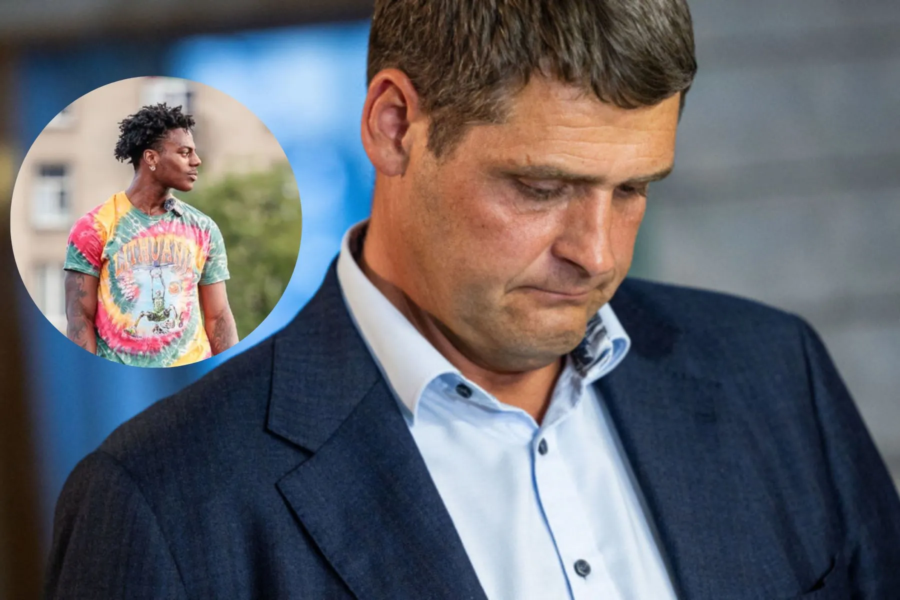 Remigijus Žemaitaitis, IShowSpeed / BNS ir DELFI nuotr.