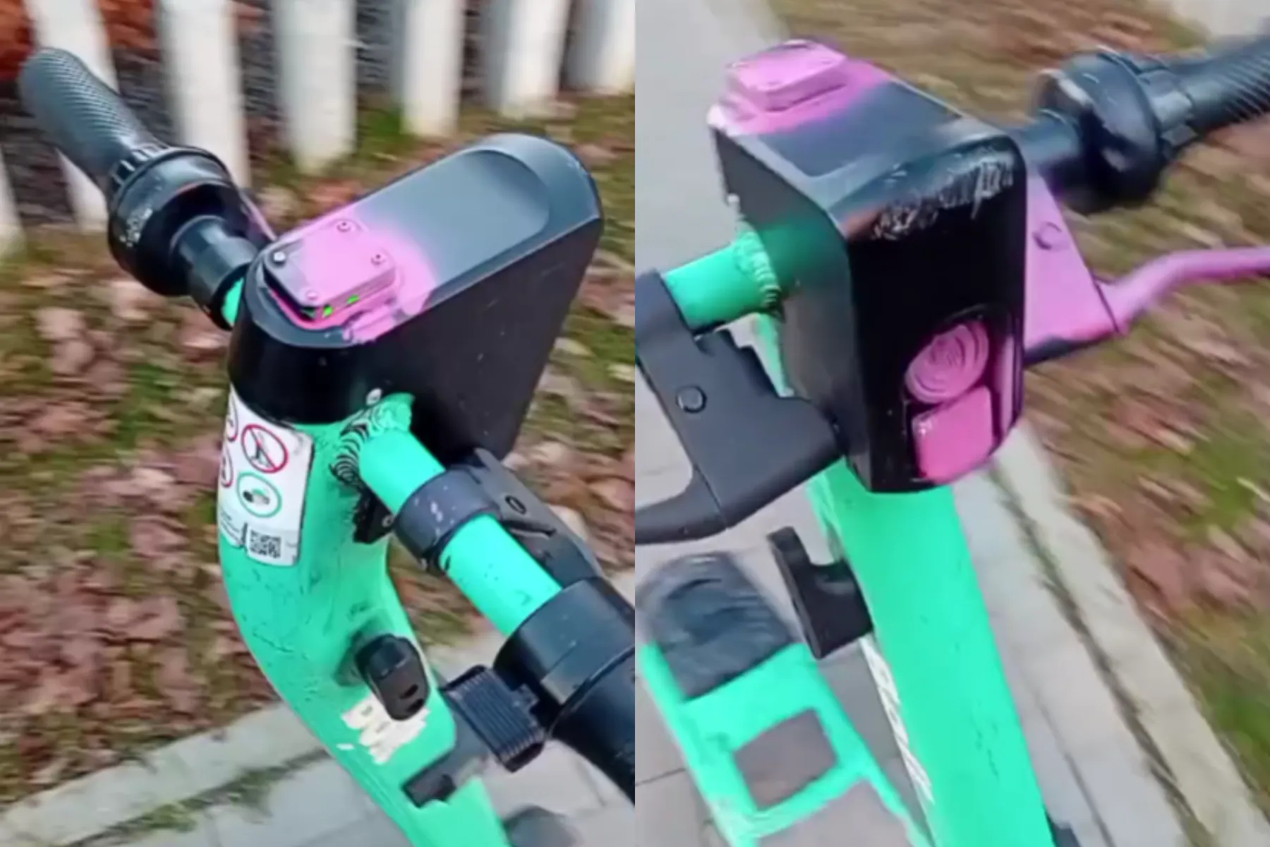 Apgadintas paspirtukas