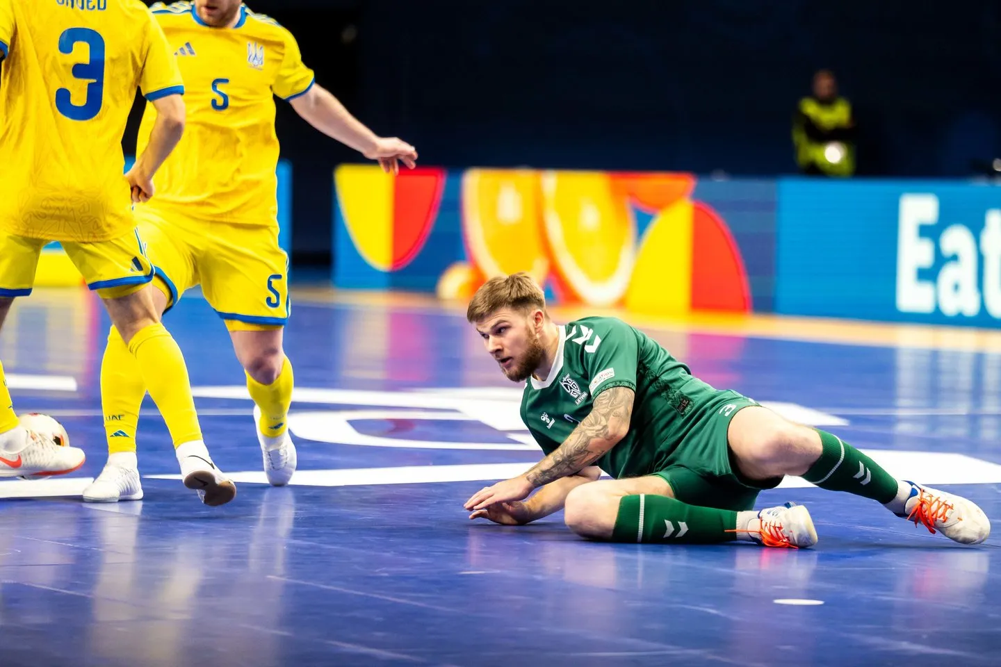 Lietuva-Ukraina Futsal Euro 2026 / G. Bitvinskio nuotr.