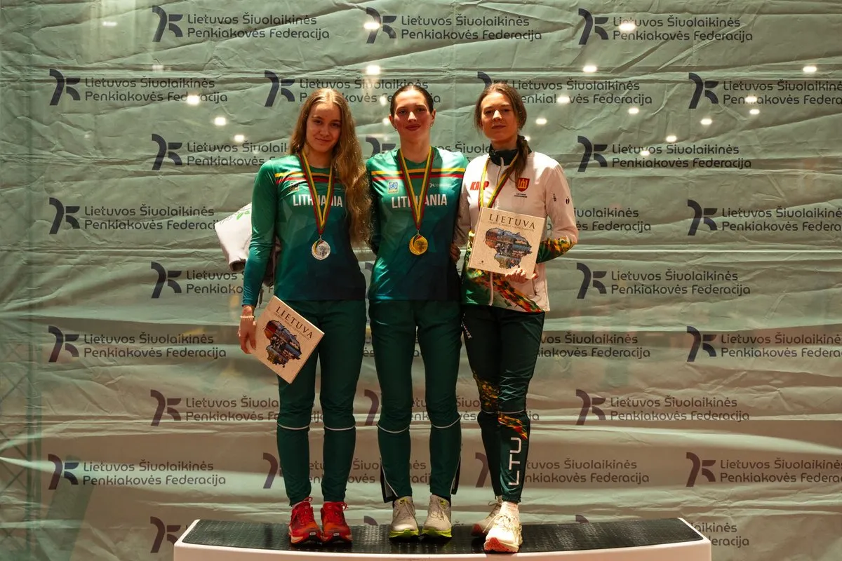 Martina Rutkauskaitė (1409 taškai), Faustė Lukminaitė (1381 tšk.), Ieva Želvytė (1328 tšk.). / K. Seneckio nuotr.