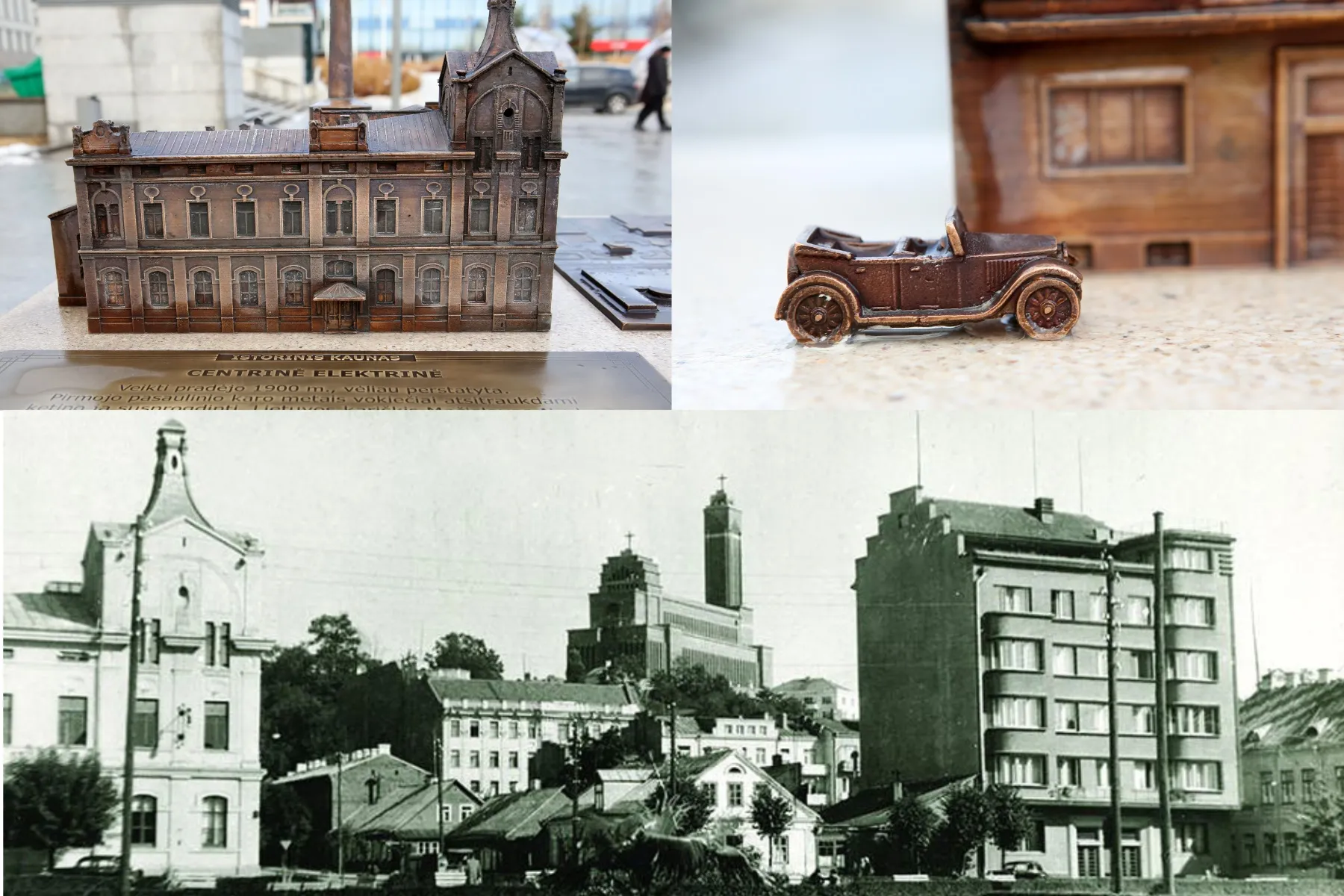 Skulptūrinė kompozicija Vienybės aikštėje / M. Patašiaus ir Interneto šaltinių nuotr.