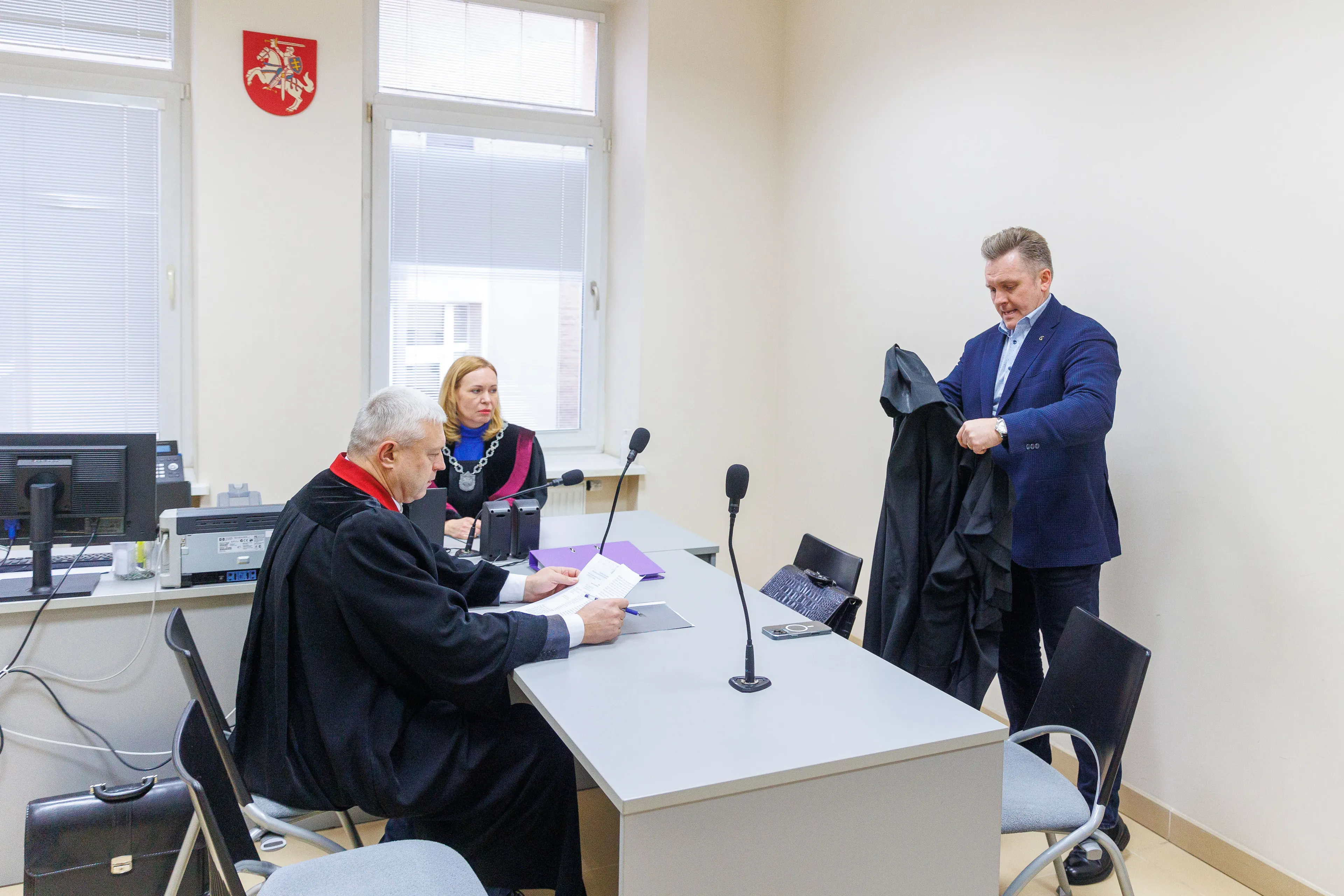 Teismo posėdi dėl kardoosios priemonės skyrimo