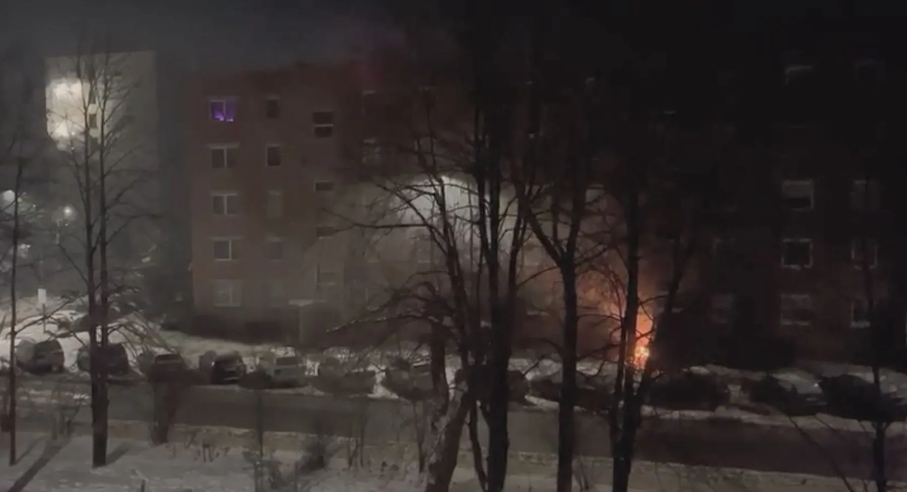 Gaisras A. Baranausko g. / Stop kadras